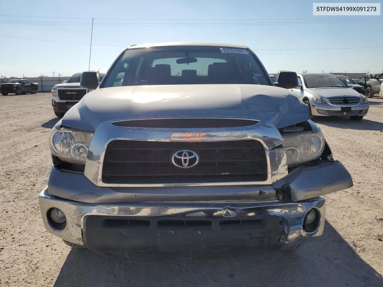 2009 Toyota Tundra Crewmax VIN: 5TFDW54199X091273 Lot: 73757294