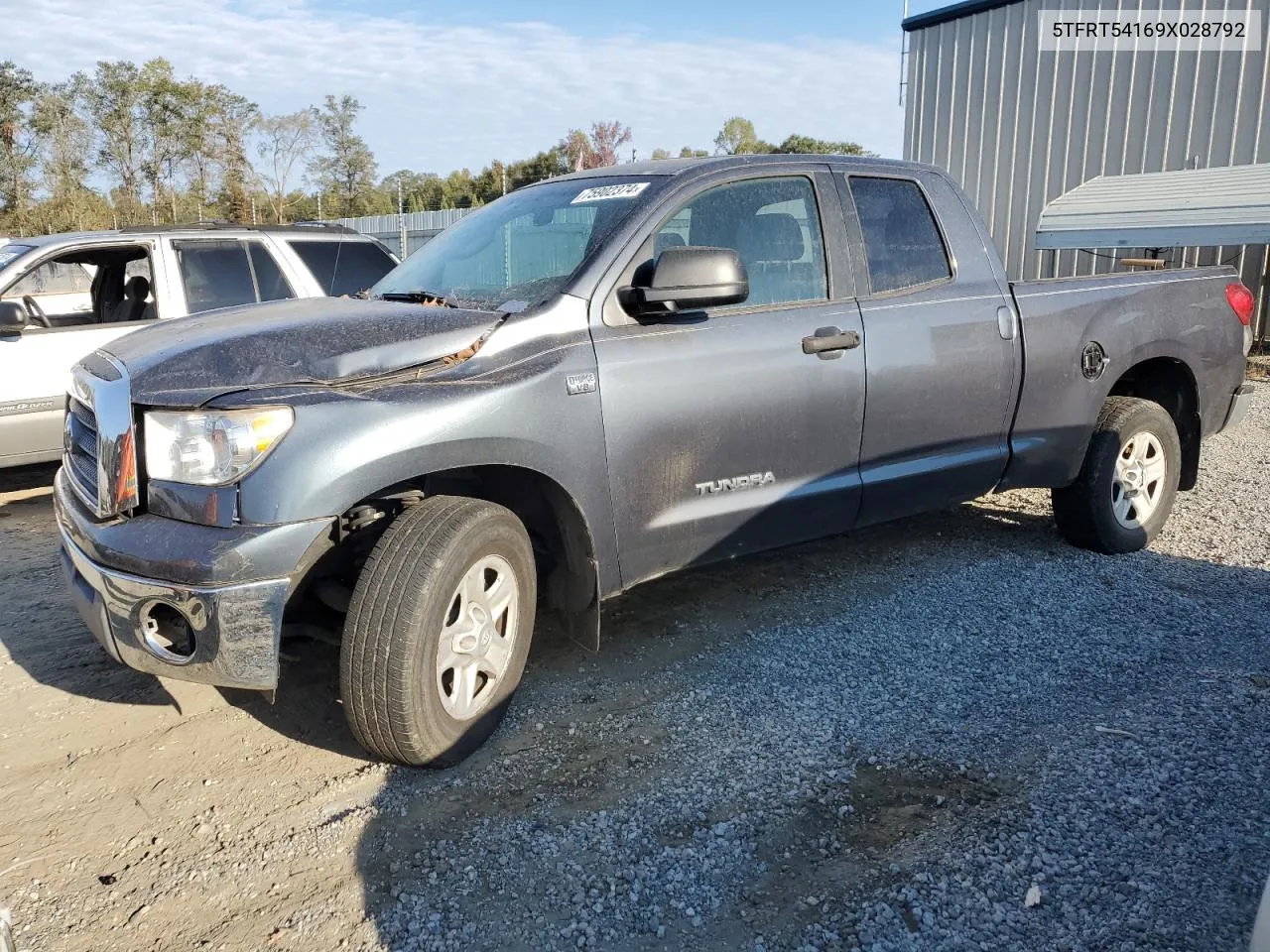 2009 Toyota Tundra Double Cab VIN: 5TFRT54169X028792 Lot: 75902374