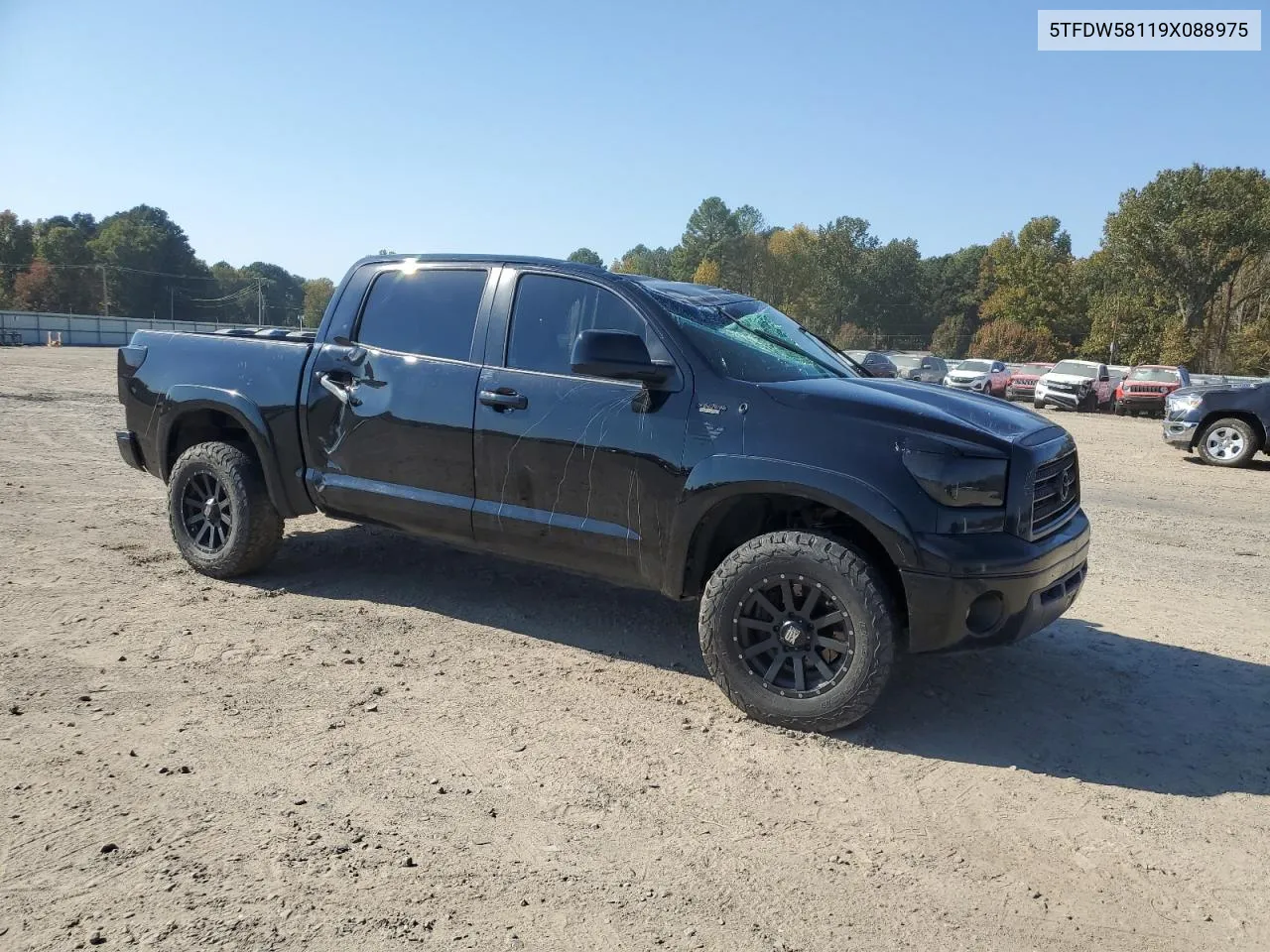 2009 Toyota Tundra Crewmax Limited VIN: 5TFDW58119X088975 Lot: 77352854