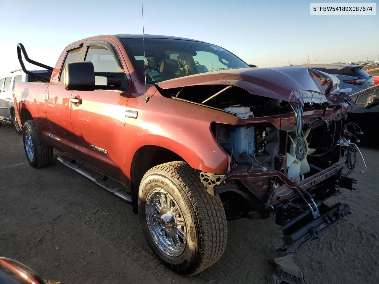 2009 Toyota Tundra Double Cab VIN: 5TFBW54189X087674 Lot: 77690634