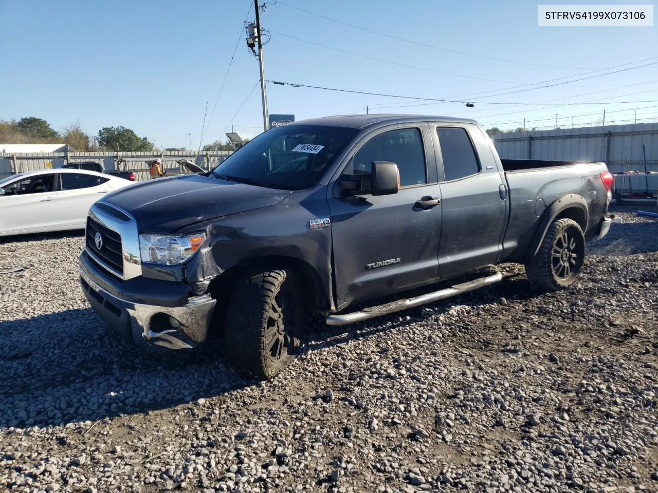 2009 Toyota Tundra Double Cab VIN: 5TFRV54199X073106 Lot: 79054484