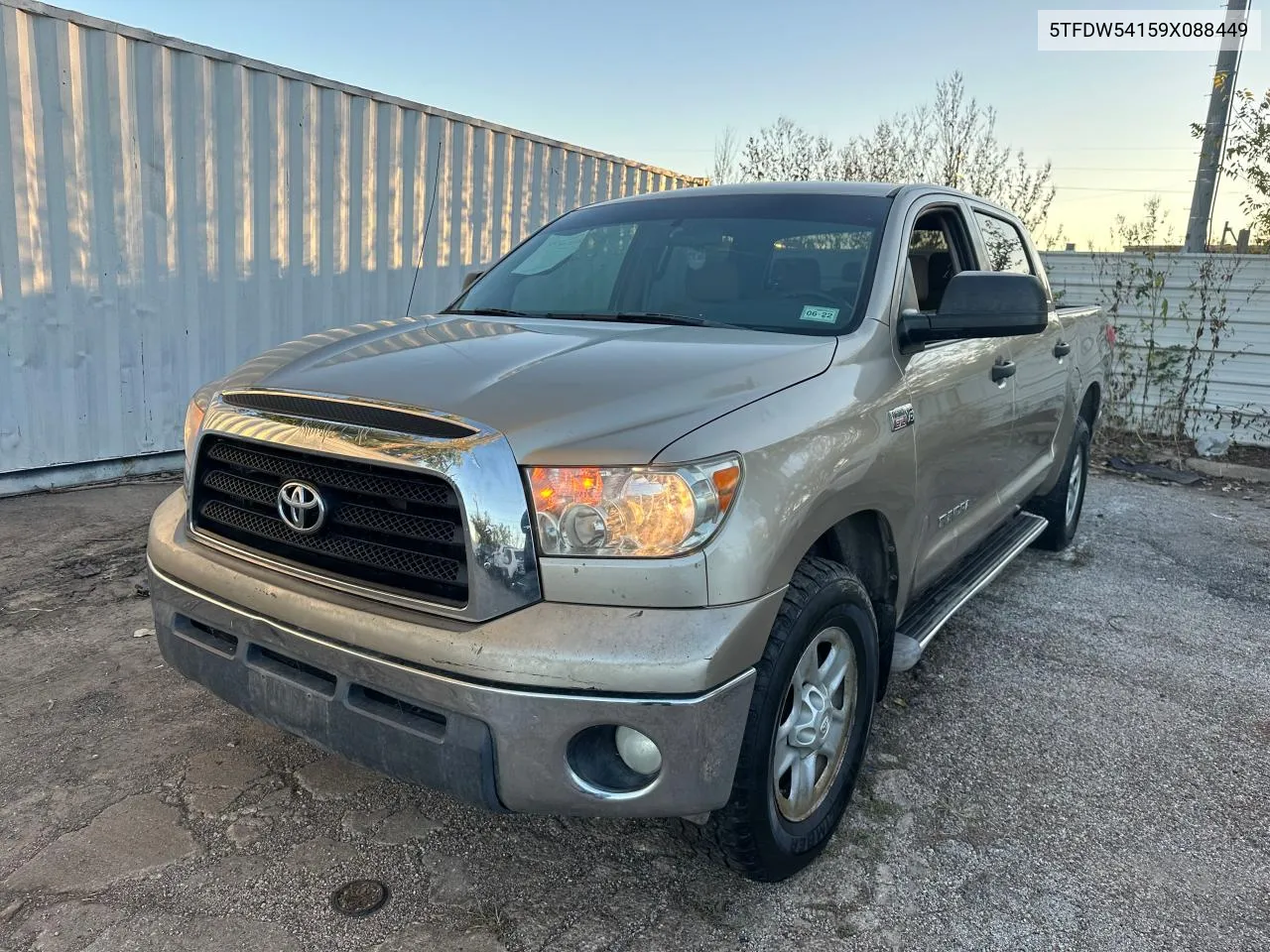 2009 Toyota Tundra Crewmax VIN: 5TFDW54159X088449 Lot: 81203304