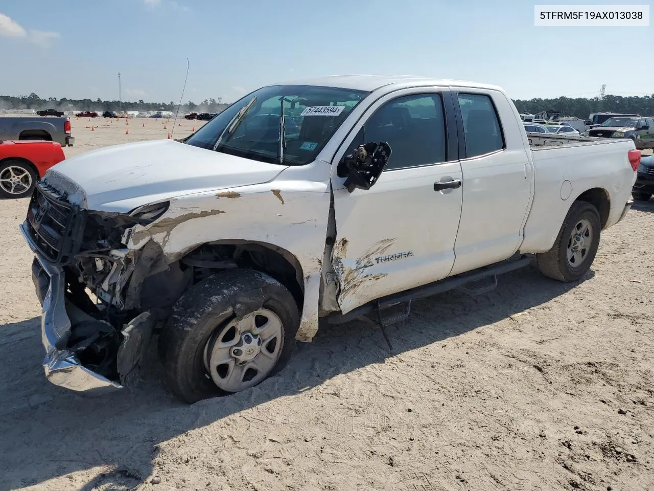 2010 Toyota Tundra Double Cab Sr5 VIN: 5TFRM5F19AX013038 Lot: 57443594