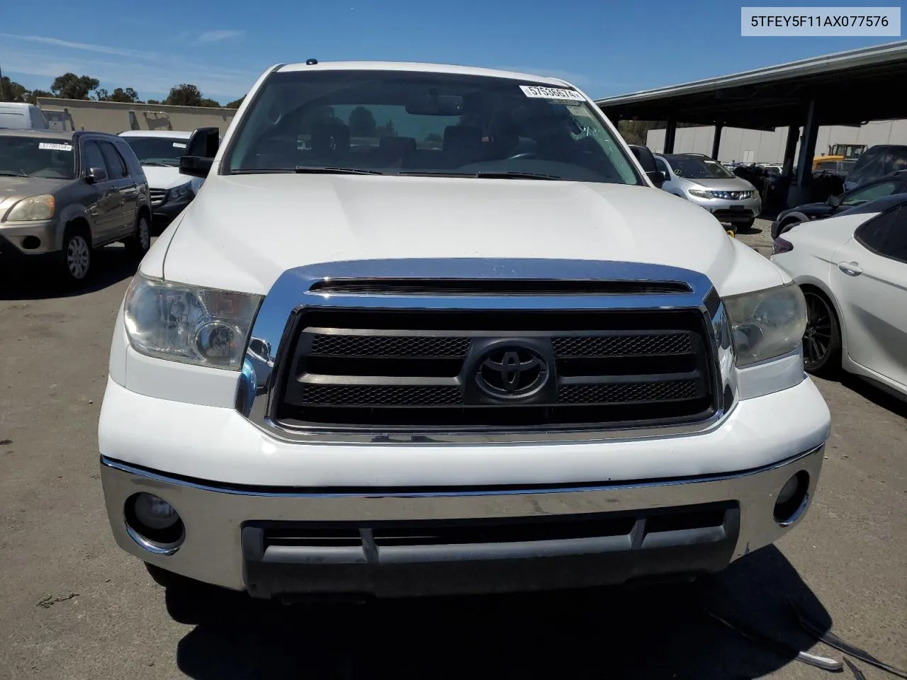 2010 Toyota Tundra Crewmax Sr5 VIN: 5TFEY5F11AX077576 Lot: 57536674