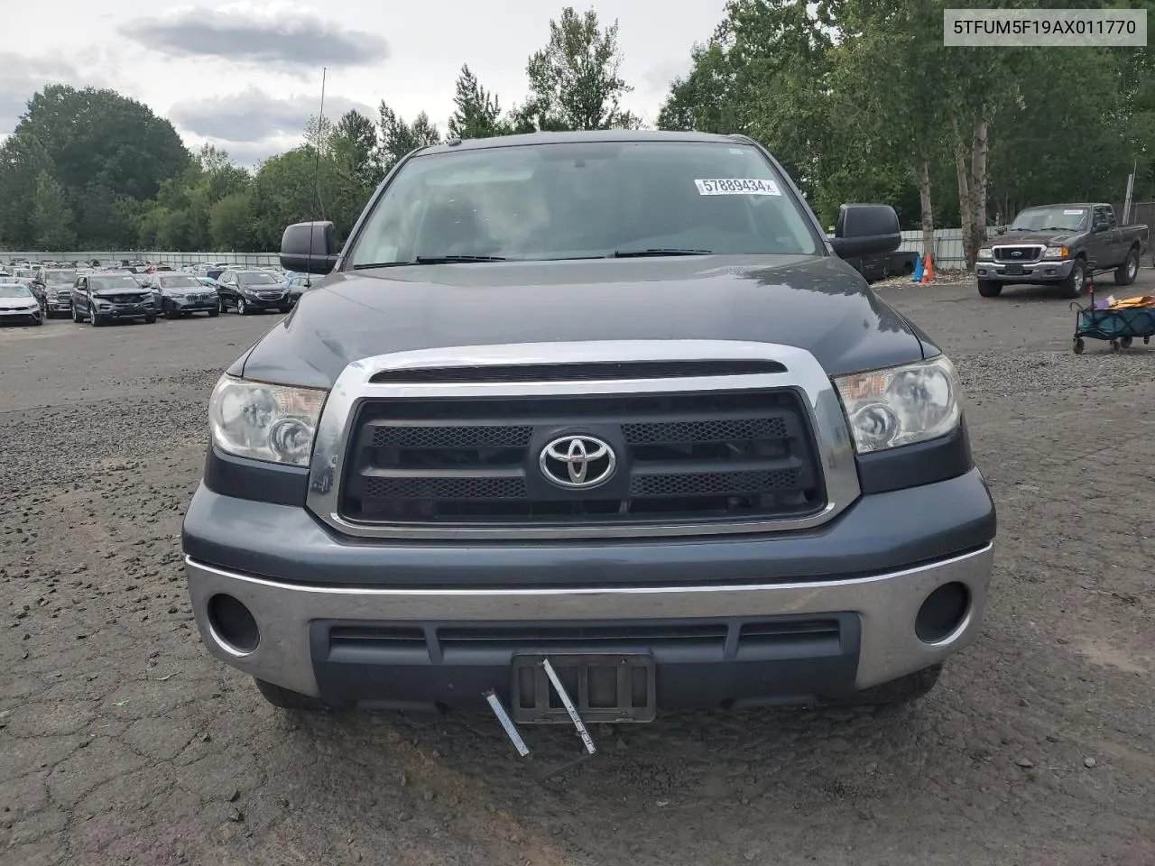 2010 Toyota Tundra Double Cab Sr5 VIN: 5TFUM5F19AX011770 Lot: 57889434