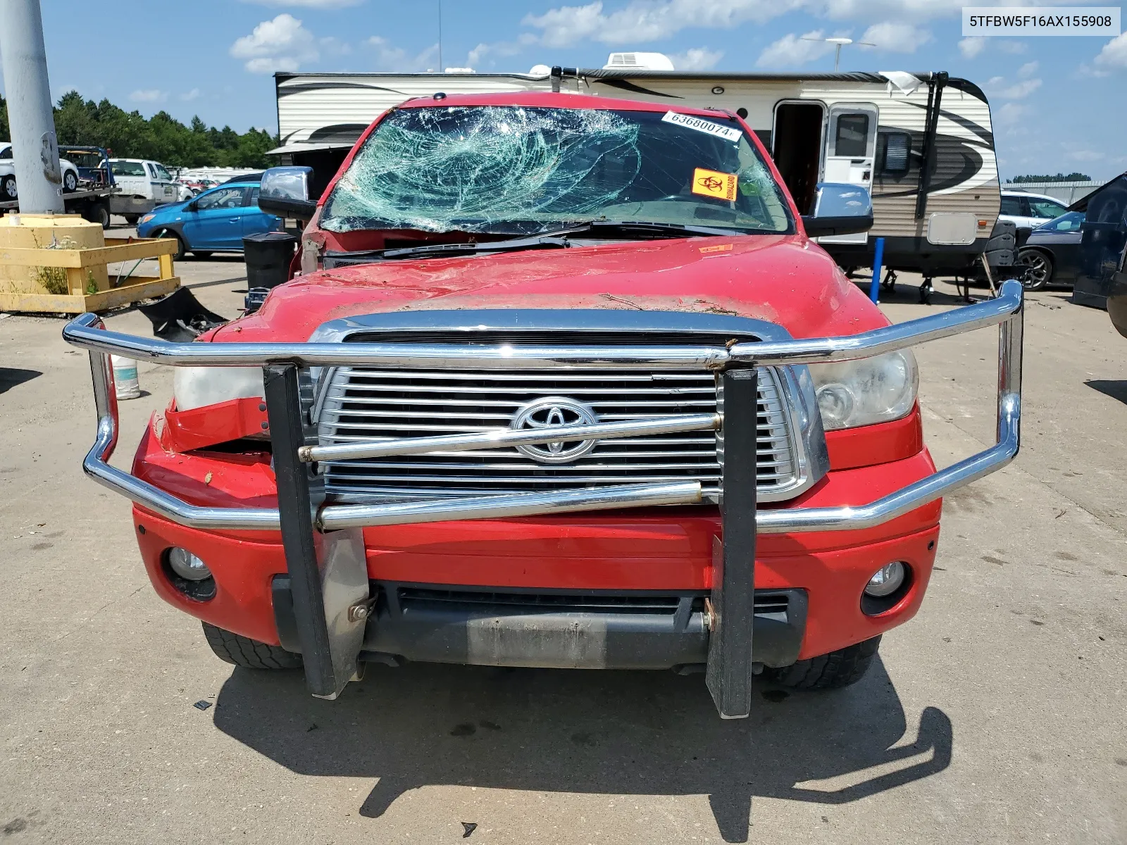 2010 Toyota Tundra Double Cab Limited VIN: 5TFBW5F16AX155908 Lot: 63680074