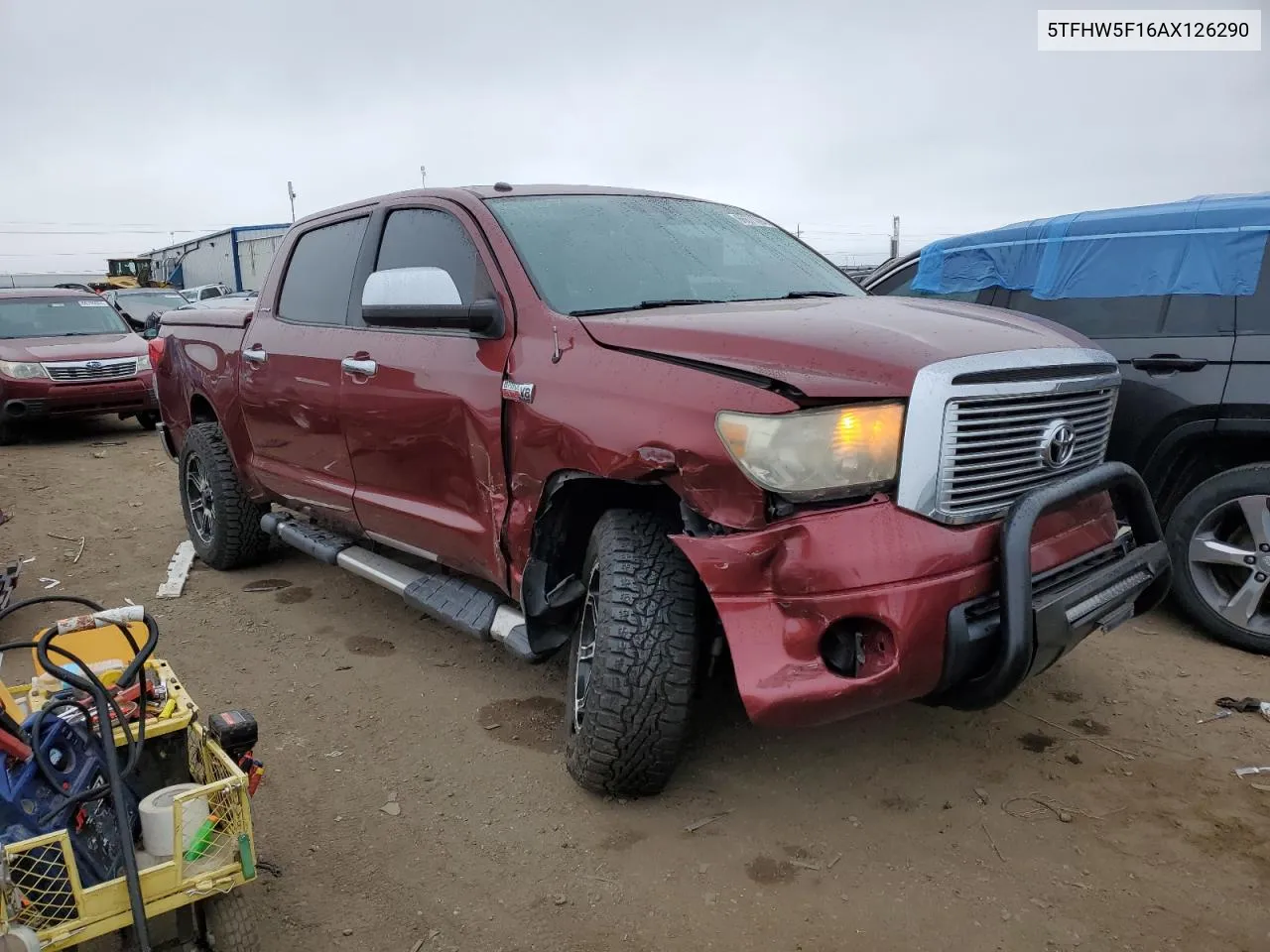 2010 Toyota Tundra Crewmax Limited VIN: 5TFHW5F16AX126290 Lot: 66671694