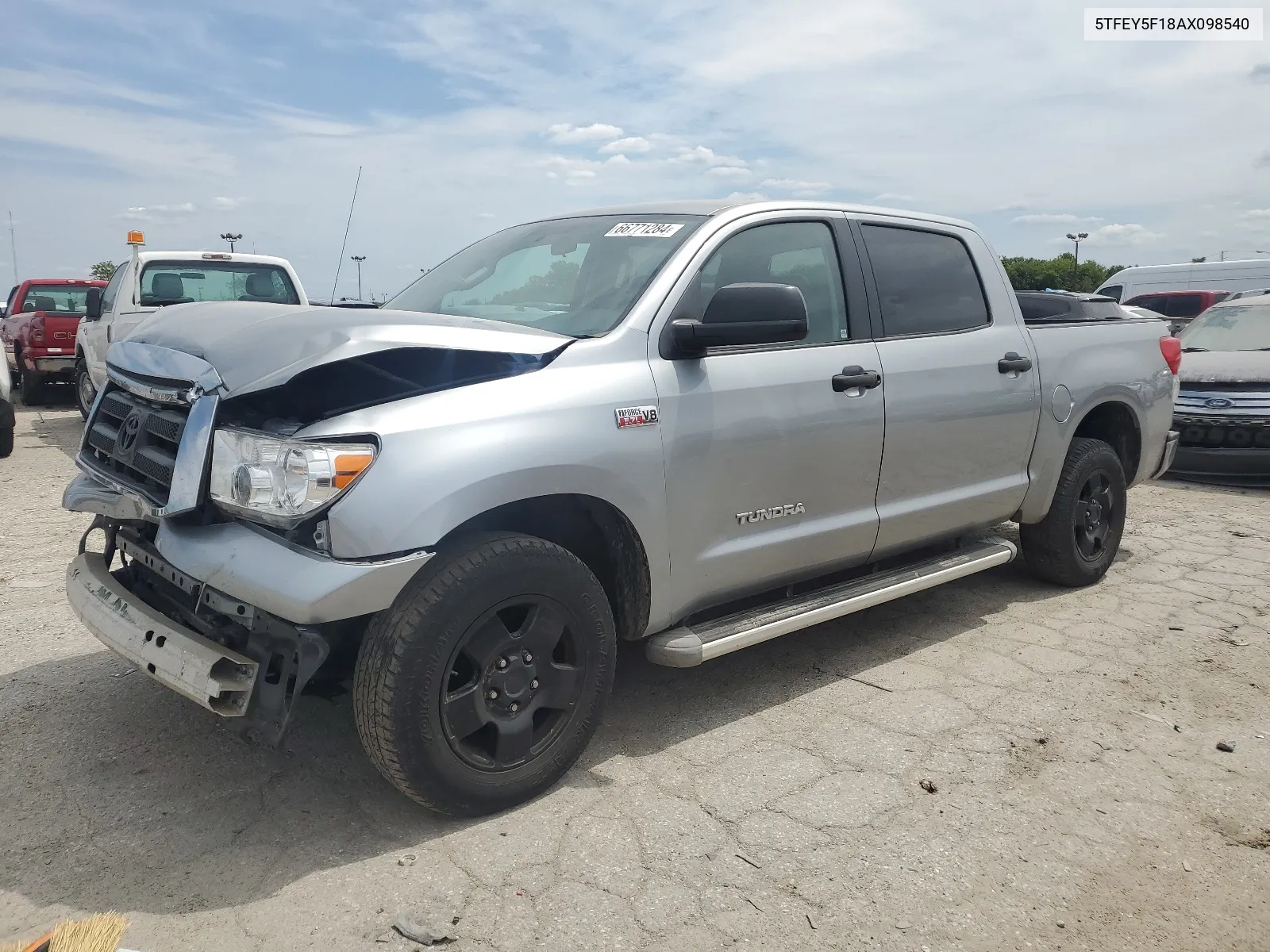 2010 Toyota Tundra Crewmax Sr5 VIN: 5TFEY5F18AX098540 Lot: 66771284