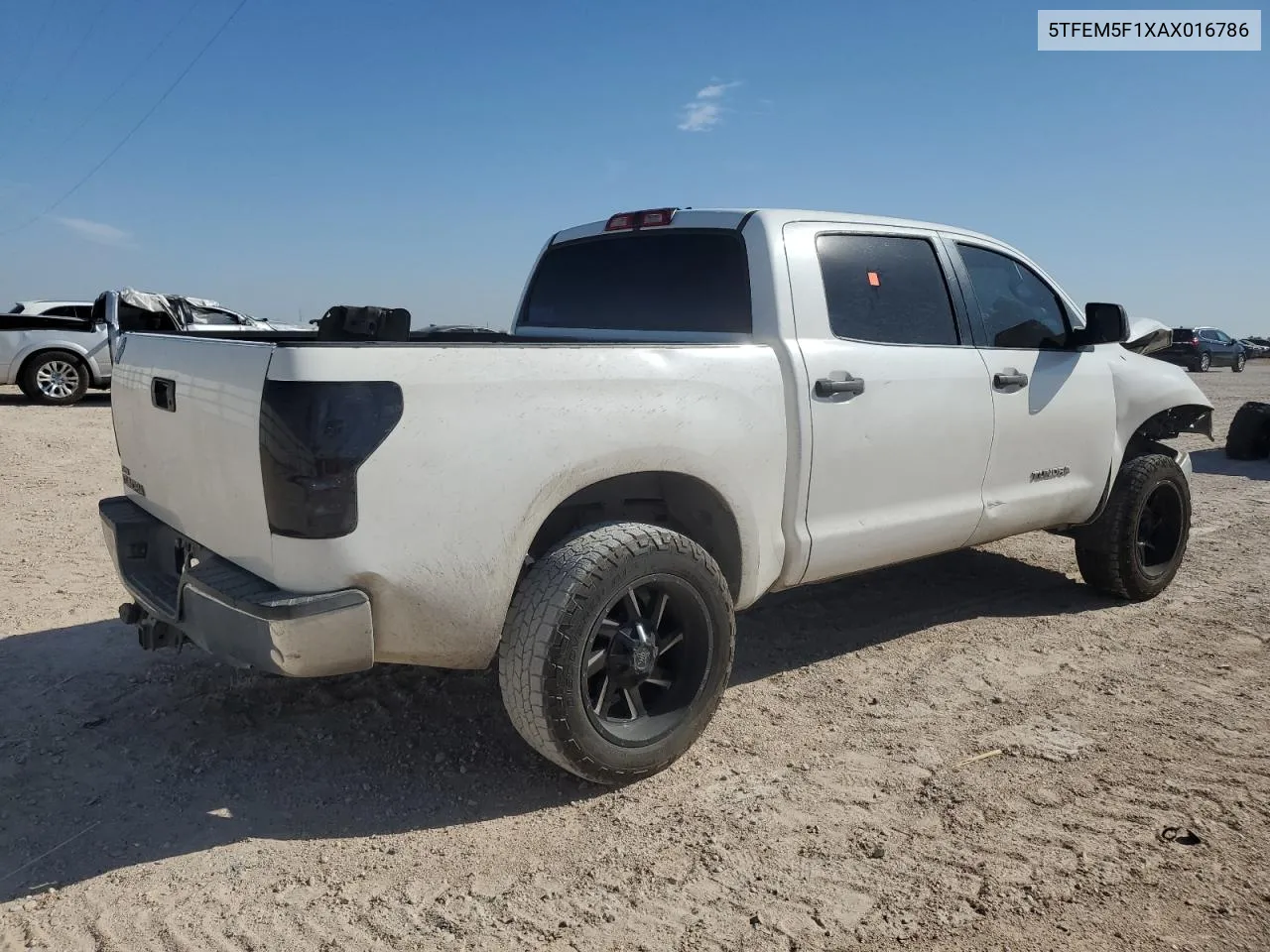 2010 Toyota Tundra Crewmax Sr5 VIN: 5TFEM5F1XAX016786 Lot: 67365444