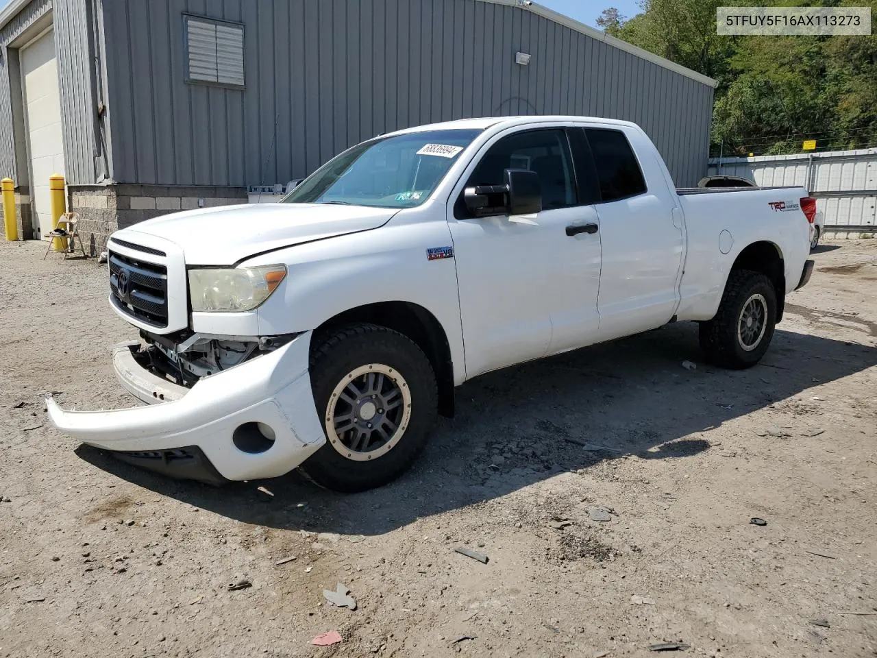 2010 Toyota Tundra Double Cab Sr5 VIN: 5TFUY5F16AX113273 Lot: 68836994