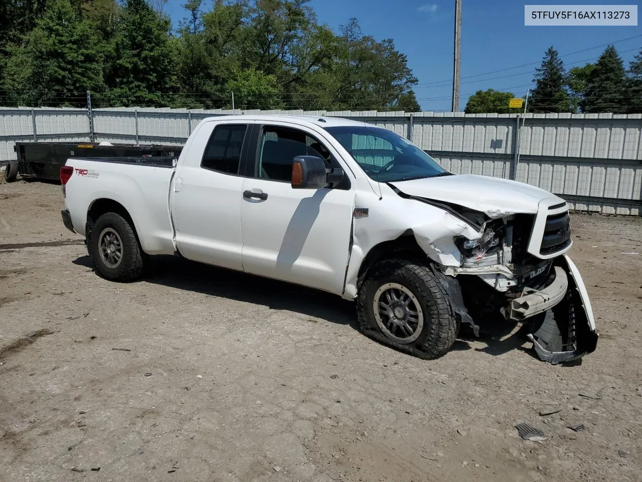 2010 Toyota Tundra Double Cab Sr5 VIN: 5TFUY5F16AX113273 Lot: 68836994