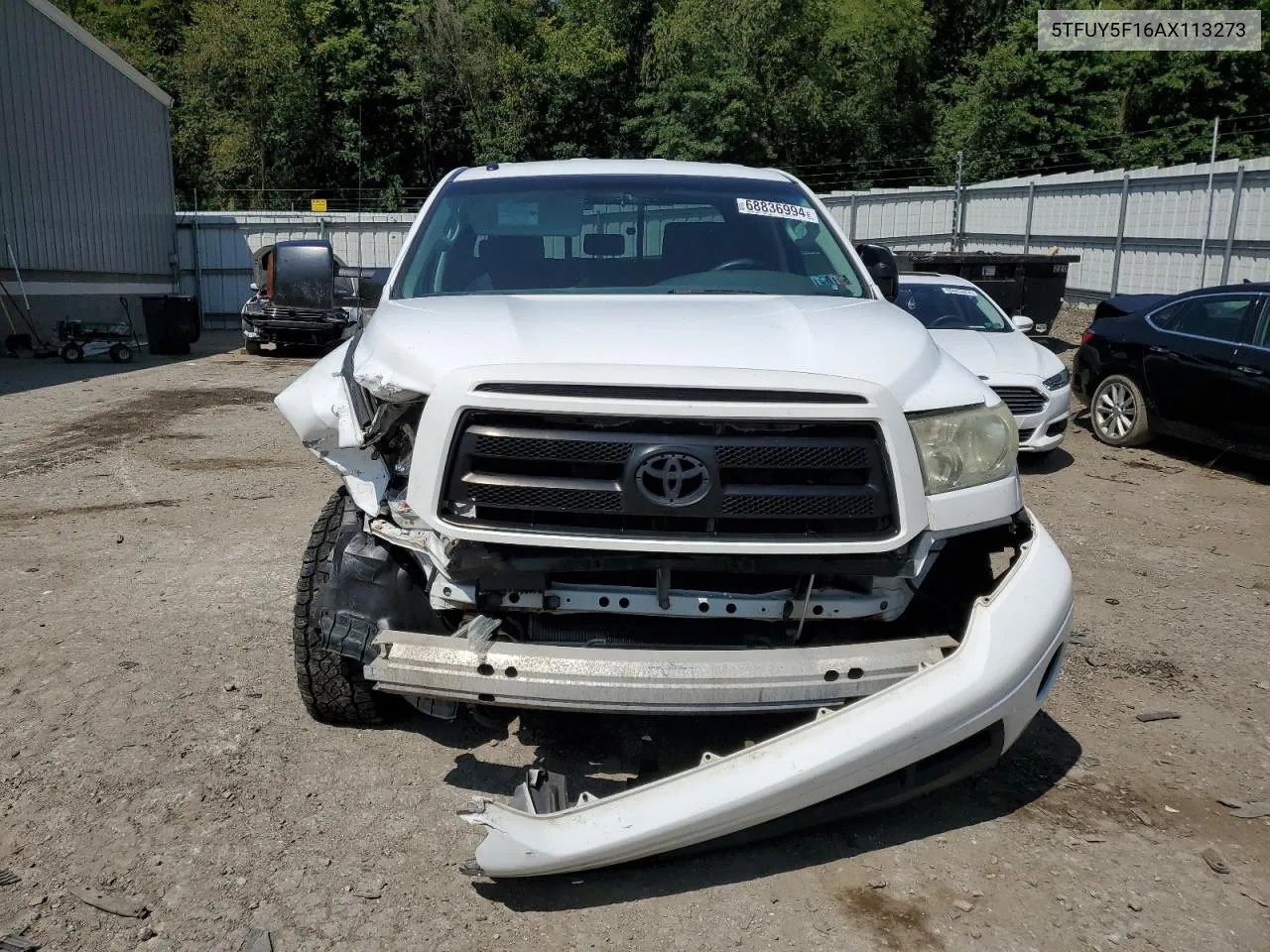 2010 Toyota Tundra Double Cab Sr5 VIN: 5TFUY5F16AX113273 Lot: 68836994