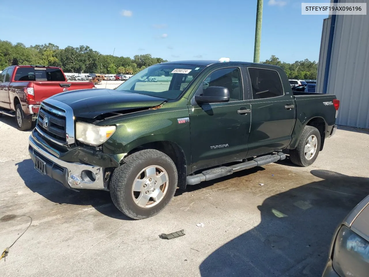 2010 Toyota Tundra Crewmax Sr5 VIN: 5TFEY5F19AX096196 Lot: 69390724