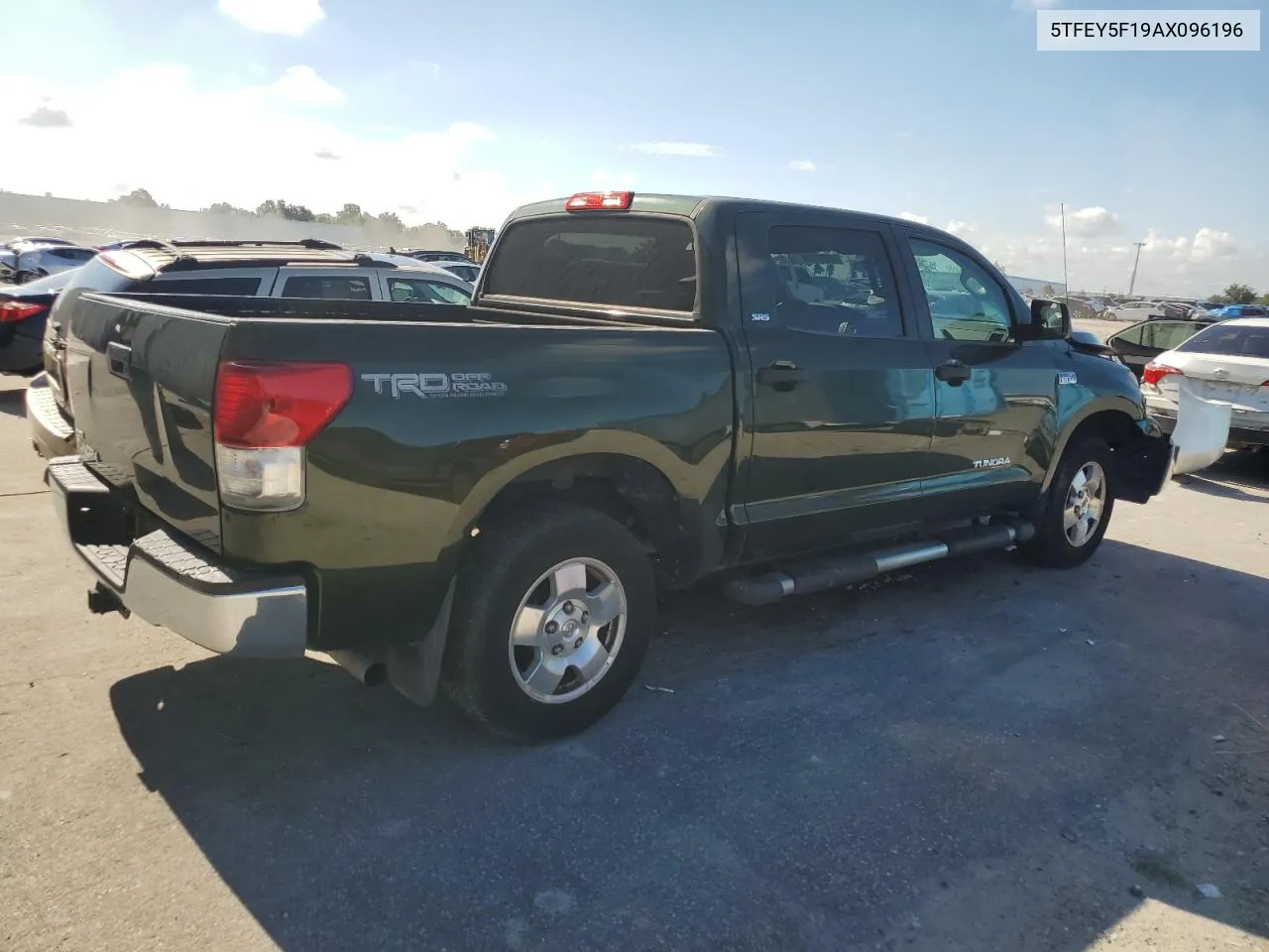 2010 Toyota Tundra Crewmax Sr5 VIN: 5TFEY5F19AX096196 Lot: 69390724