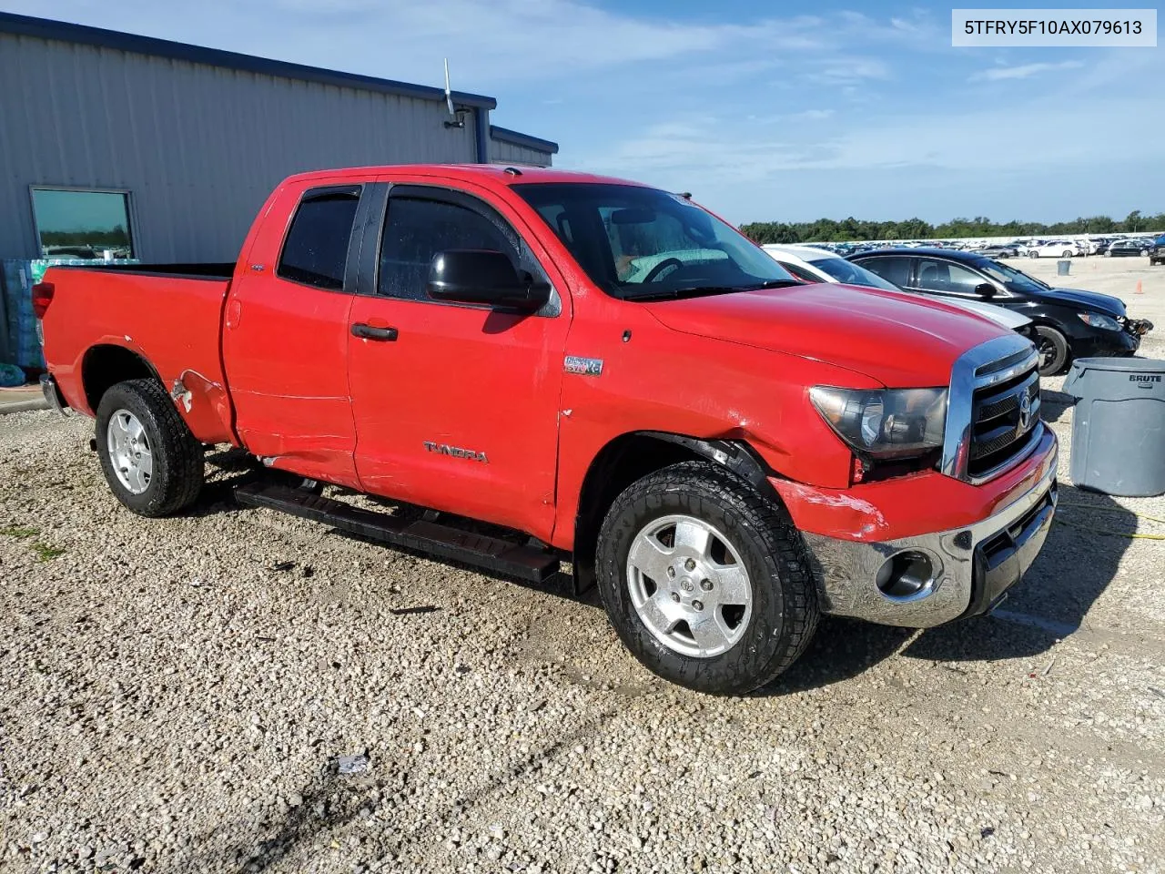 2010 Toyota Tundra Double Cab Sr5 VIN: 5TFRY5F10AX079613 Lot: 69756824