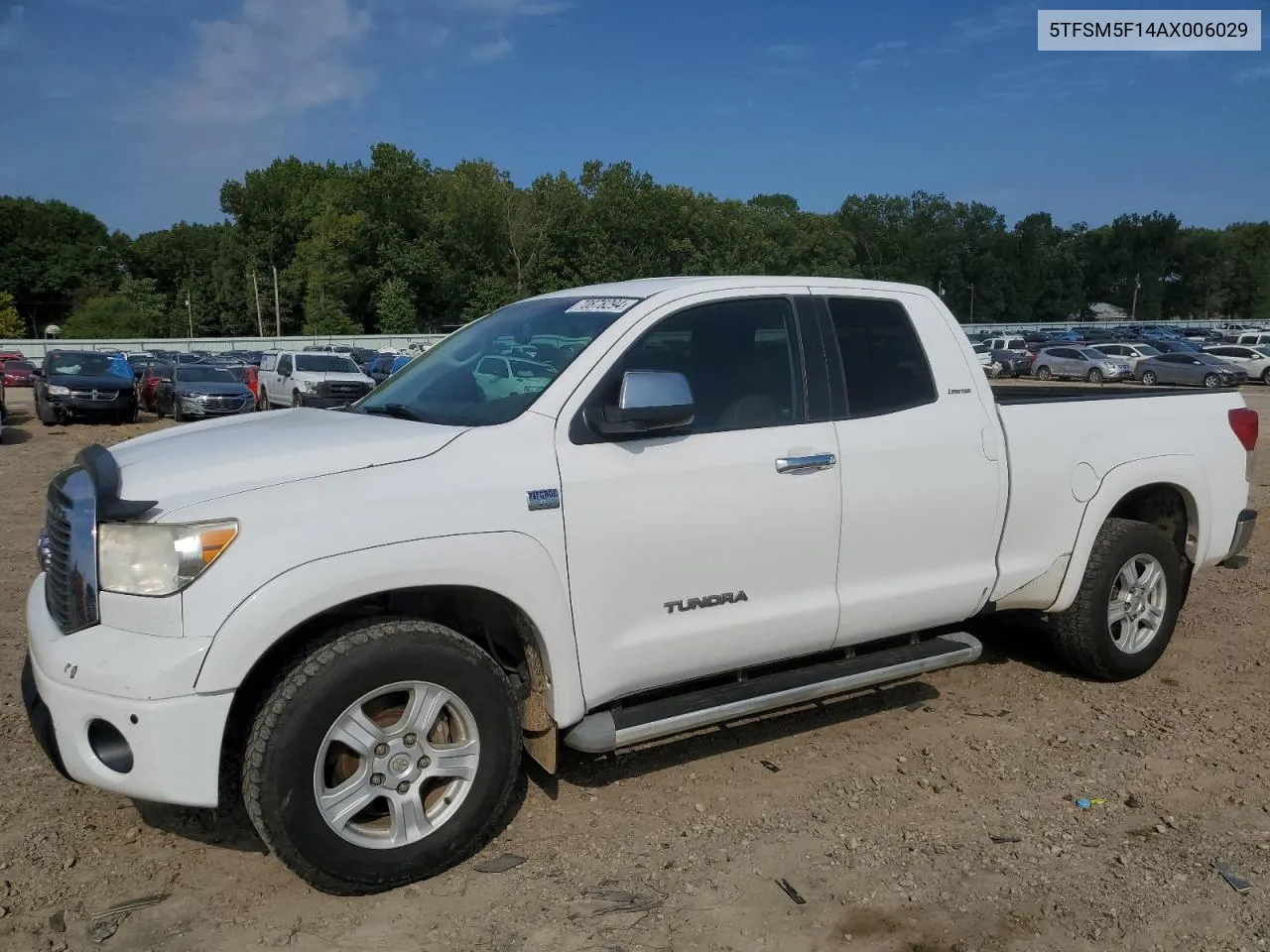 2010 Toyota Tundra Double Cab Limited VIN: 5TFSM5F14AX006029 Lot: 70878294