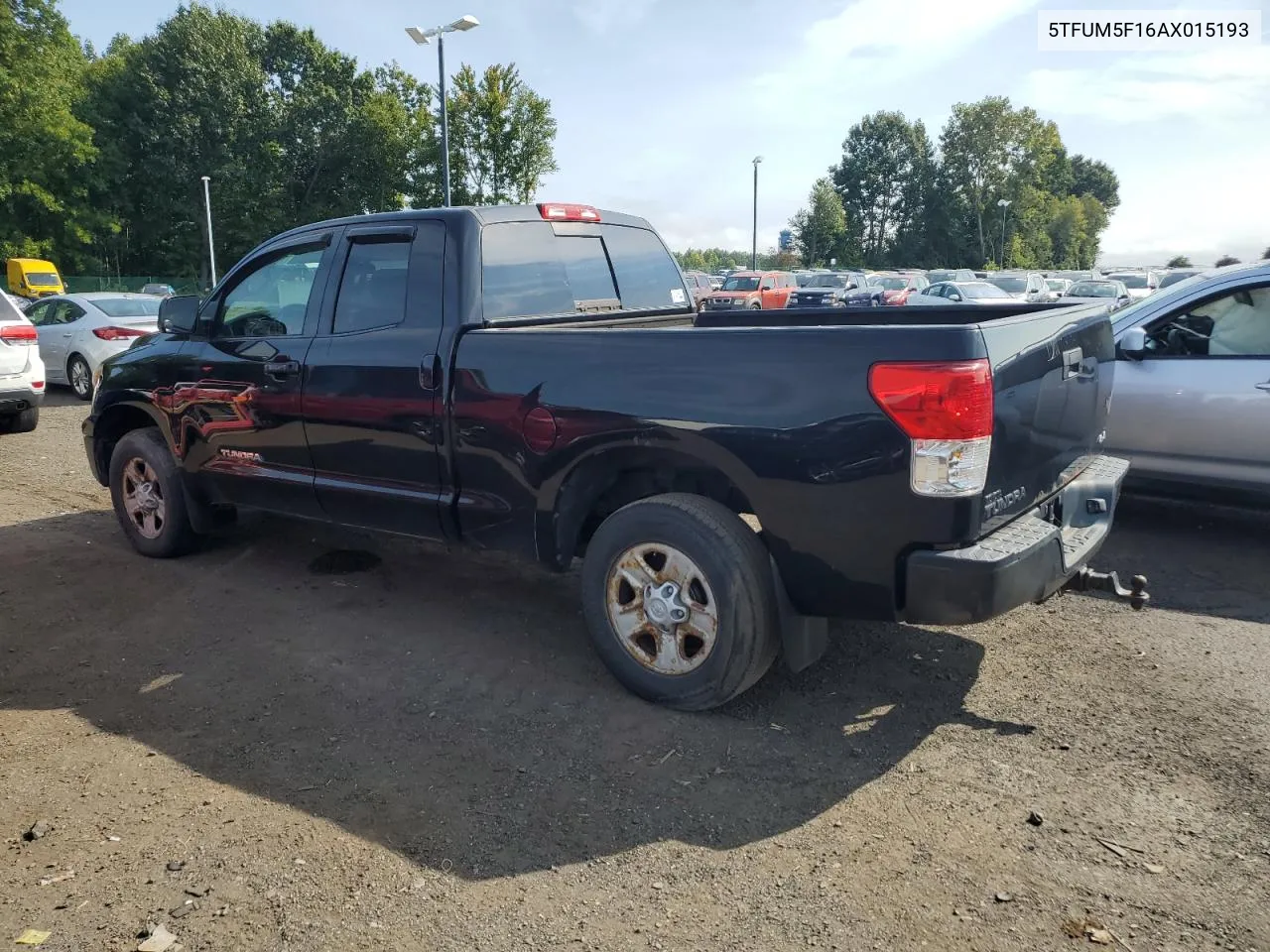 2010 Toyota Tundra Double Cab Sr5 VIN: 5TFUM5F16AX015193 Lot: 70975124