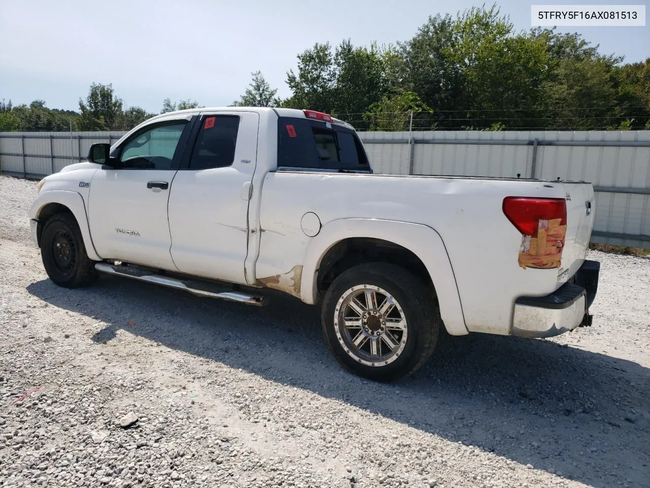 2010 Toyota Tundra Double Cab Sr5 VIN: 5TFRY5F16AX081513 Lot: 71025554