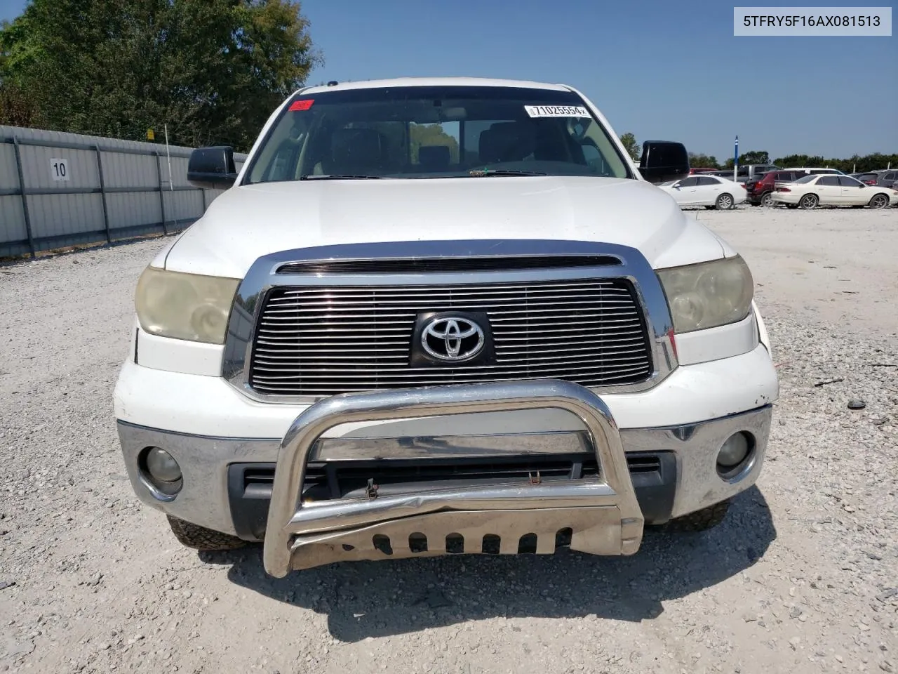 2010 Toyota Tundra Double Cab Sr5 VIN: 5TFRY5F16AX081513 Lot: 71025554