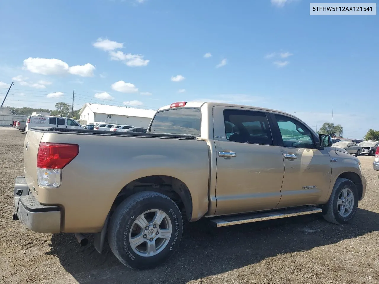 2010 Toyota Tundra Crewmax Limited VIN: 5TFHW5F12AX121541 Lot: 71365584