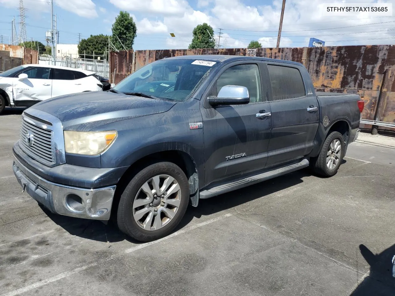 2010 Toyota Tundra Crewmax Limited VIN: 5TFHY5F17AX153685 Lot: 71497794