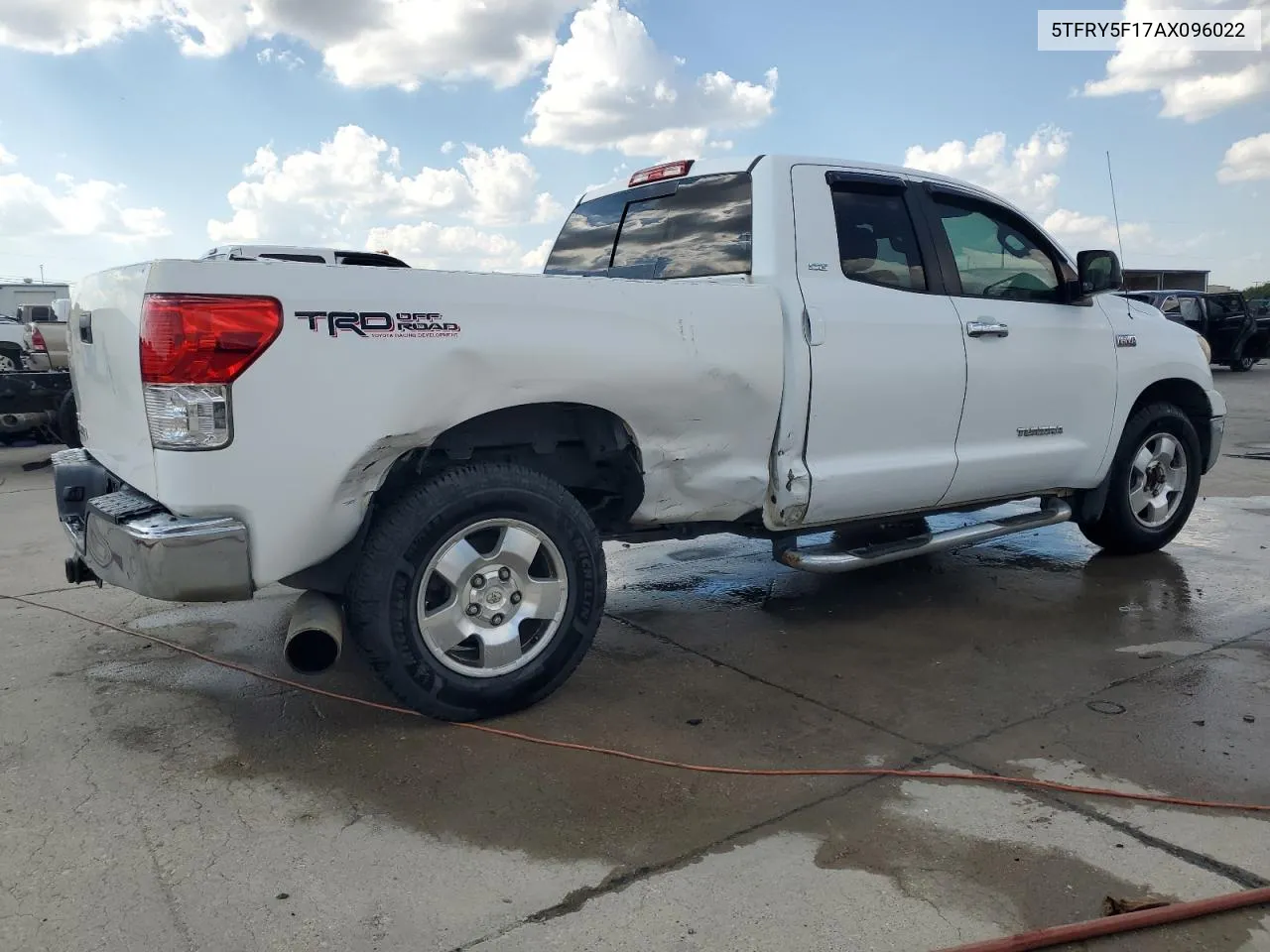 2010 Toyota Tundra Double Cab Sr5 VIN: 5TFRY5F17AX096022 Lot: 71791784