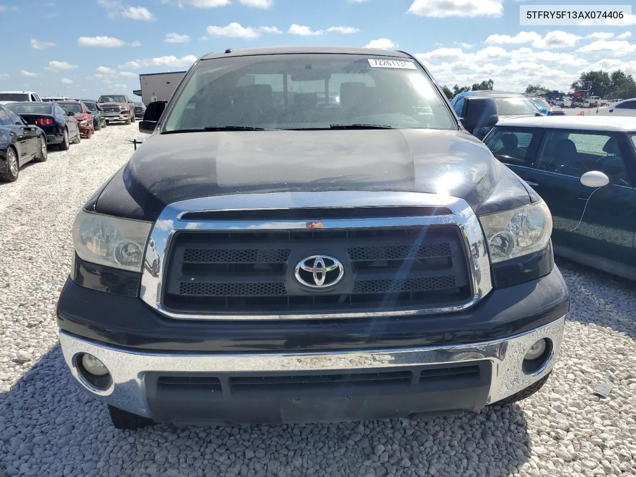 2010 Toyota Tundra Double Cab Sr5 VIN: 5TFRY5F13AX074406 Lot: 72261134