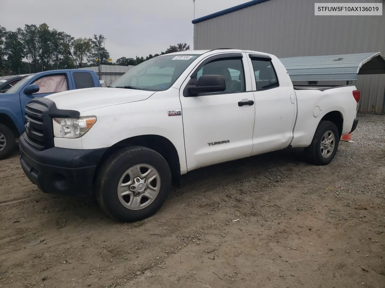 2010 Toyota Tundra Double Cab Sr5 VIN: 5TFUW5F10AX136019 Lot: 72787104