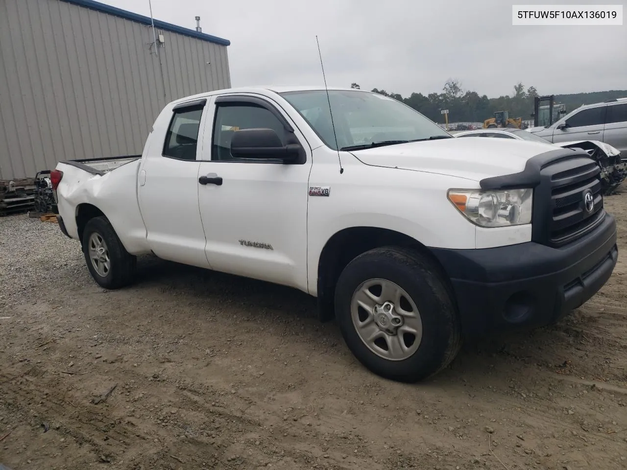 2010 Toyota Tundra Double Cab Sr5 VIN: 5TFUW5F10AX136019 Lot: 72787104