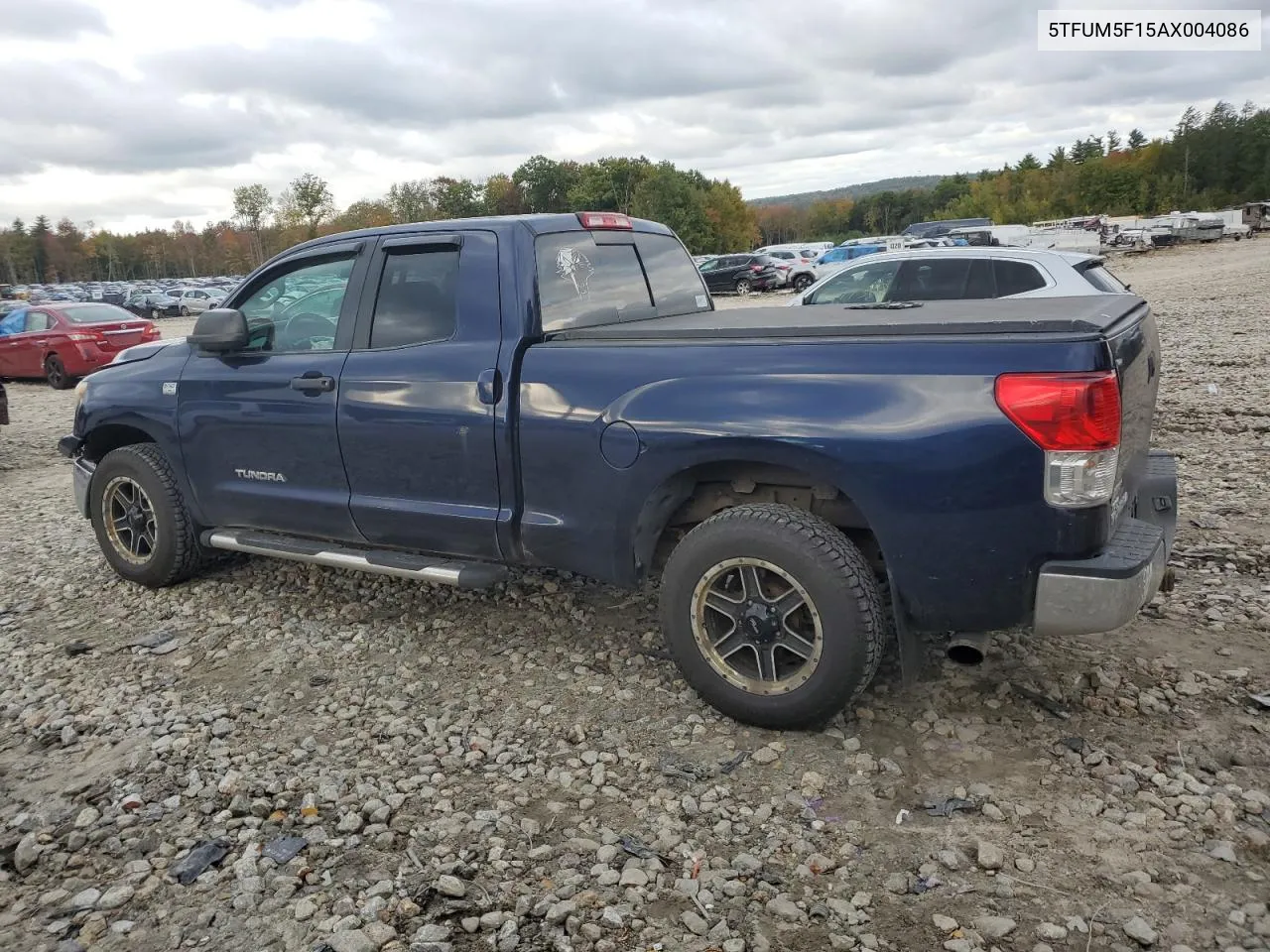 2010 Toyota Tundra Double Cab Sr5 VIN: 5TFUM5F15AX004086 Lot: 73505314