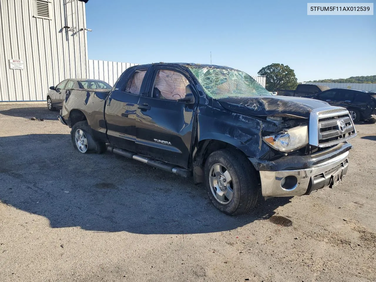 2010 Toyota Tundra Double Cab Sr5 VIN: 5TFUM5F11AX012539 Lot: 74018884