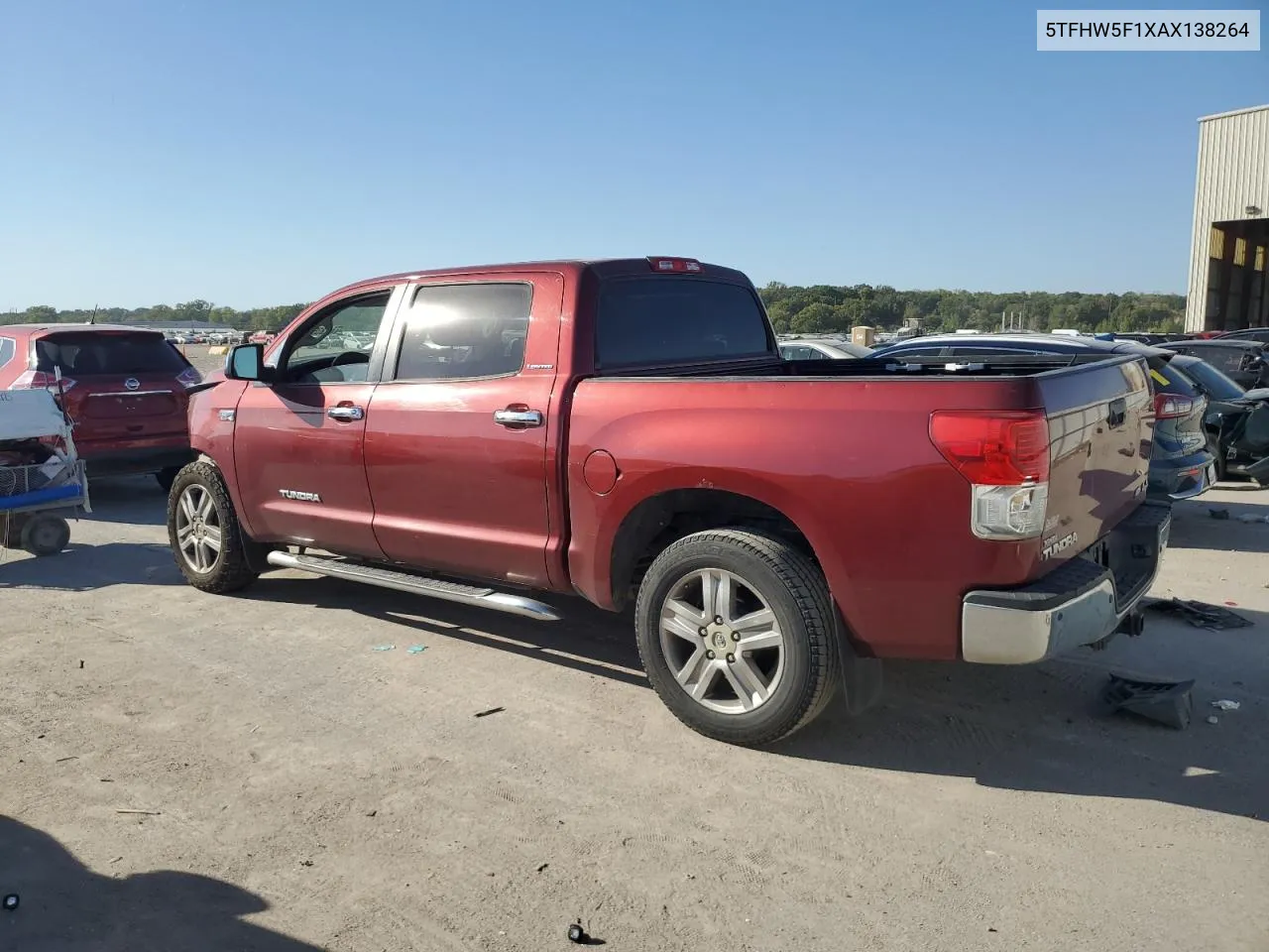 2010 Toyota Tundra Crewmax Limited VIN: 5TFHW5F1XAX138264 Lot: 74283554