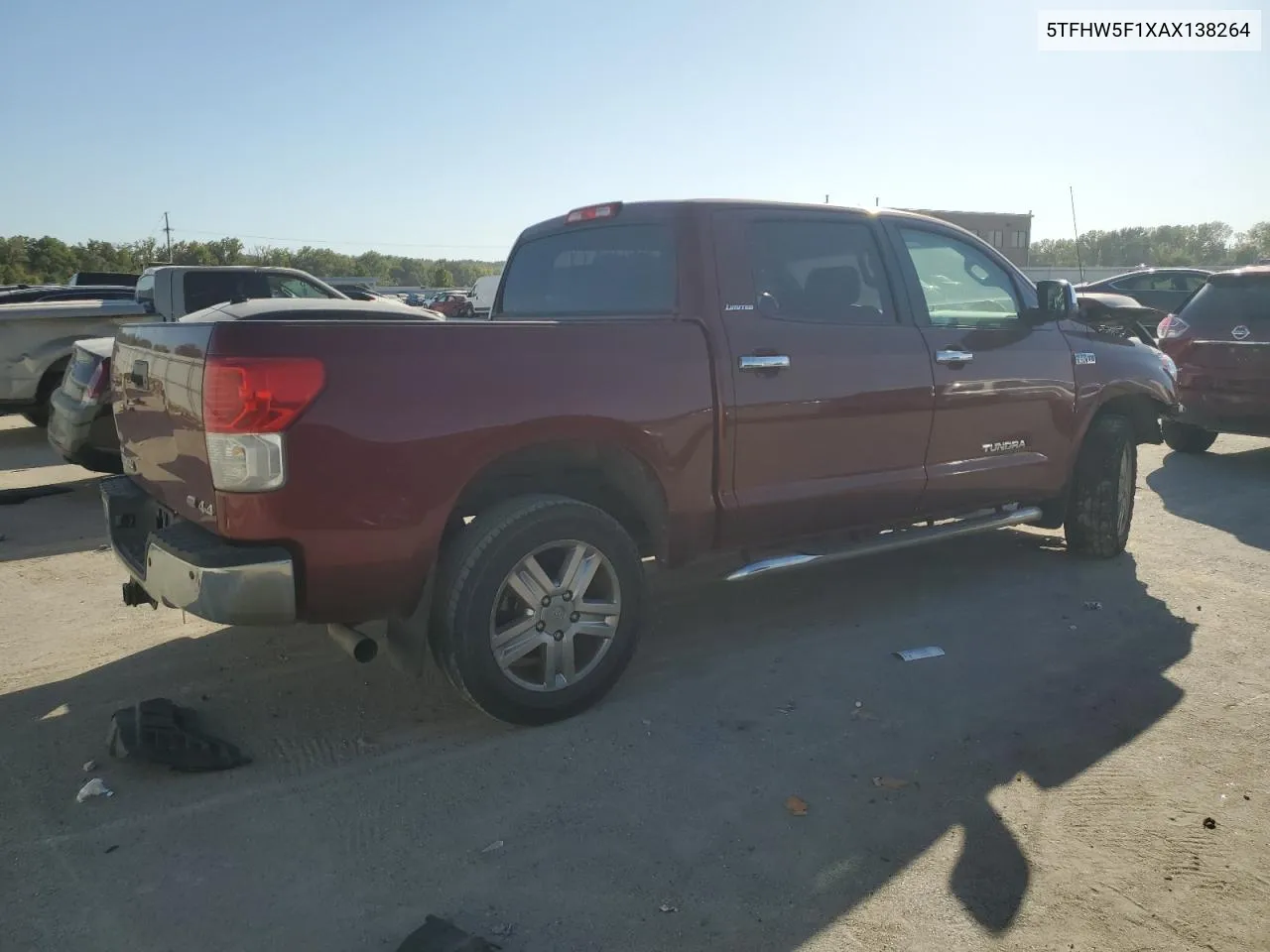 2010 Toyota Tundra Crewmax Limited VIN: 5TFHW5F1XAX138264 Lot: 74283554