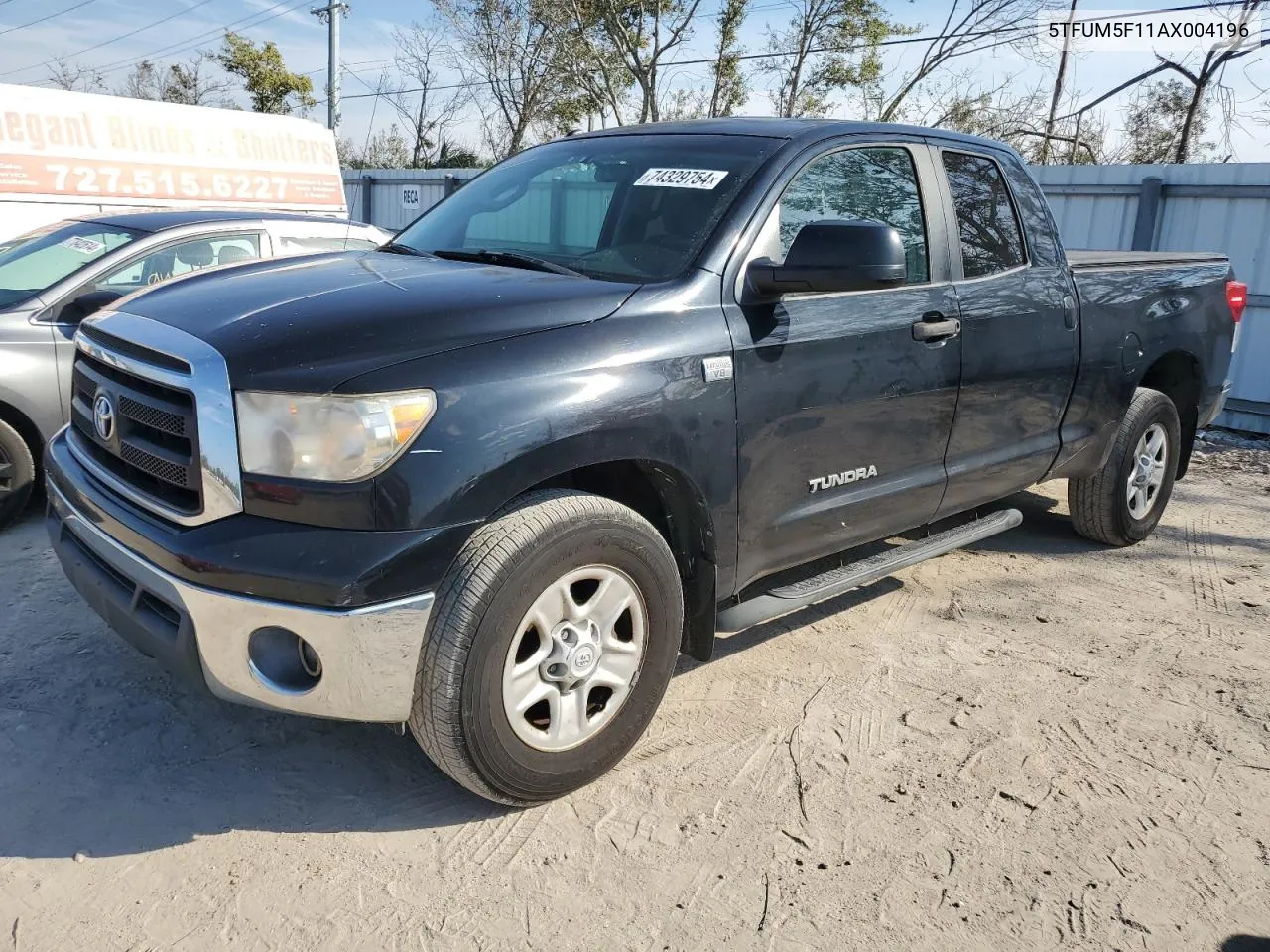 2010 Toyota Tundra Double Cab Sr5 VIN: 5TFUM5F11AX004196 Lot: 74329754