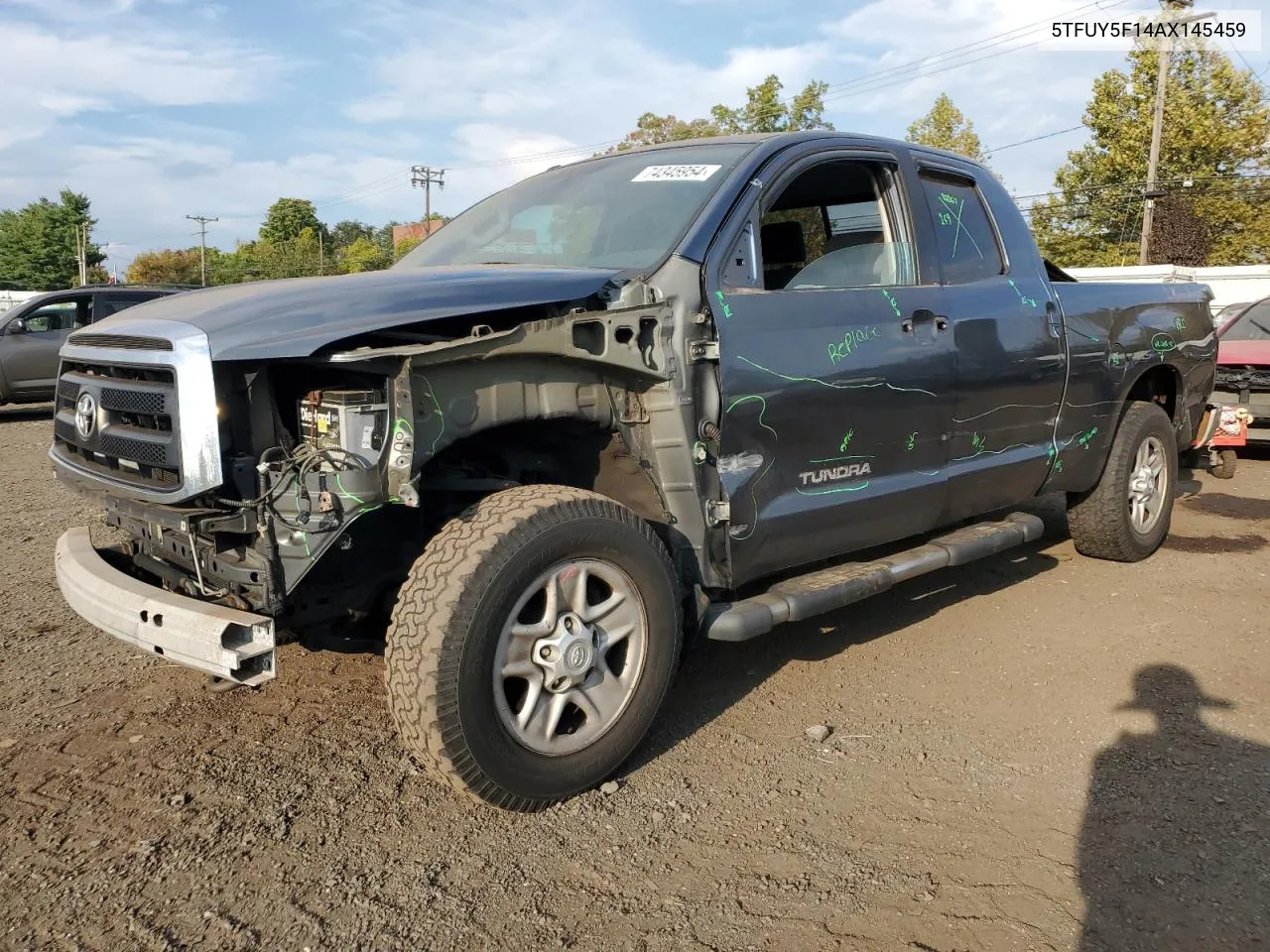 2010 Toyota Tundra Double Cab Sr5 VIN: 5TFUY5F14AX145459 Lot: 74345954