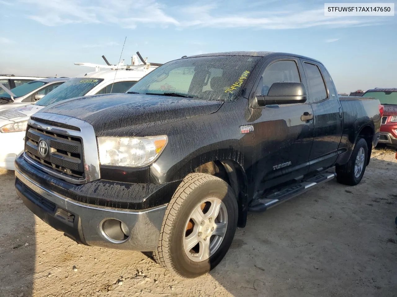 2010 Toyota Tundra Double Cab Sr5 VIN: 5TFUW5F17AX147650 Lot: 74451974