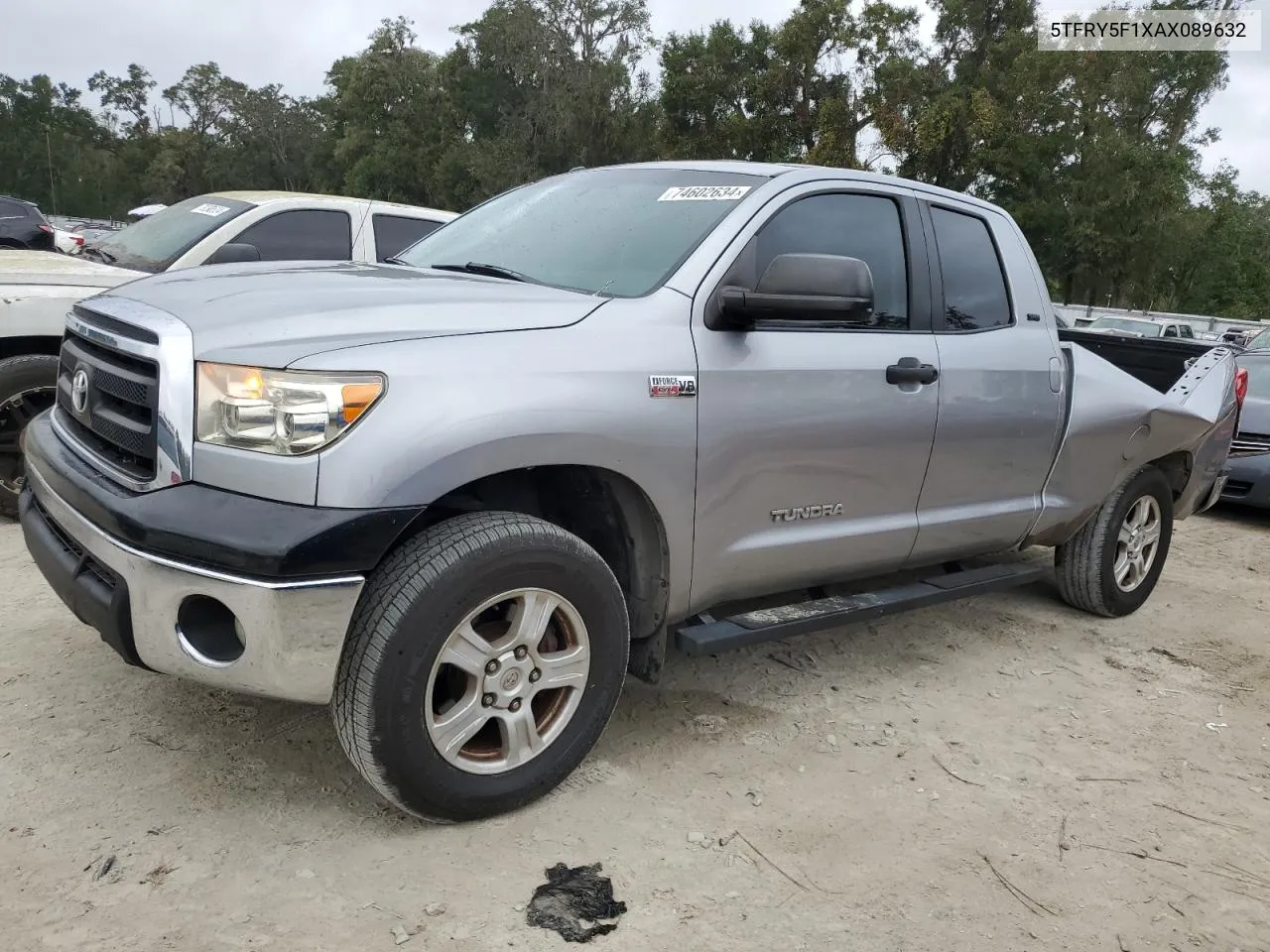 2010 Toyota Tundra Double Cab Sr5 VIN: 5TFRY5F1XAX089632 Lot: 74602634