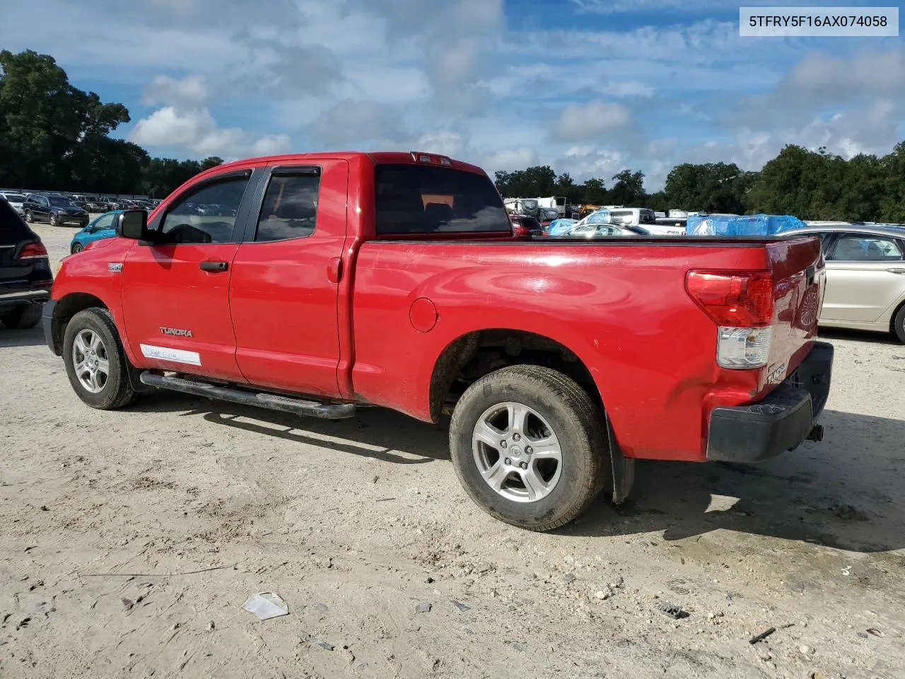 2010 Toyota Tundra Double Cab Sr5 VIN: 5TFRY5F16AX074058 Lot: 74656604