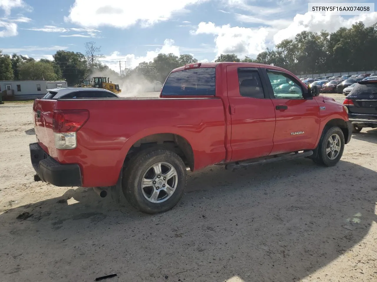 2010 Toyota Tundra Double Cab Sr5 VIN: 5TFRY5F16AX074058 Lot: 74656604