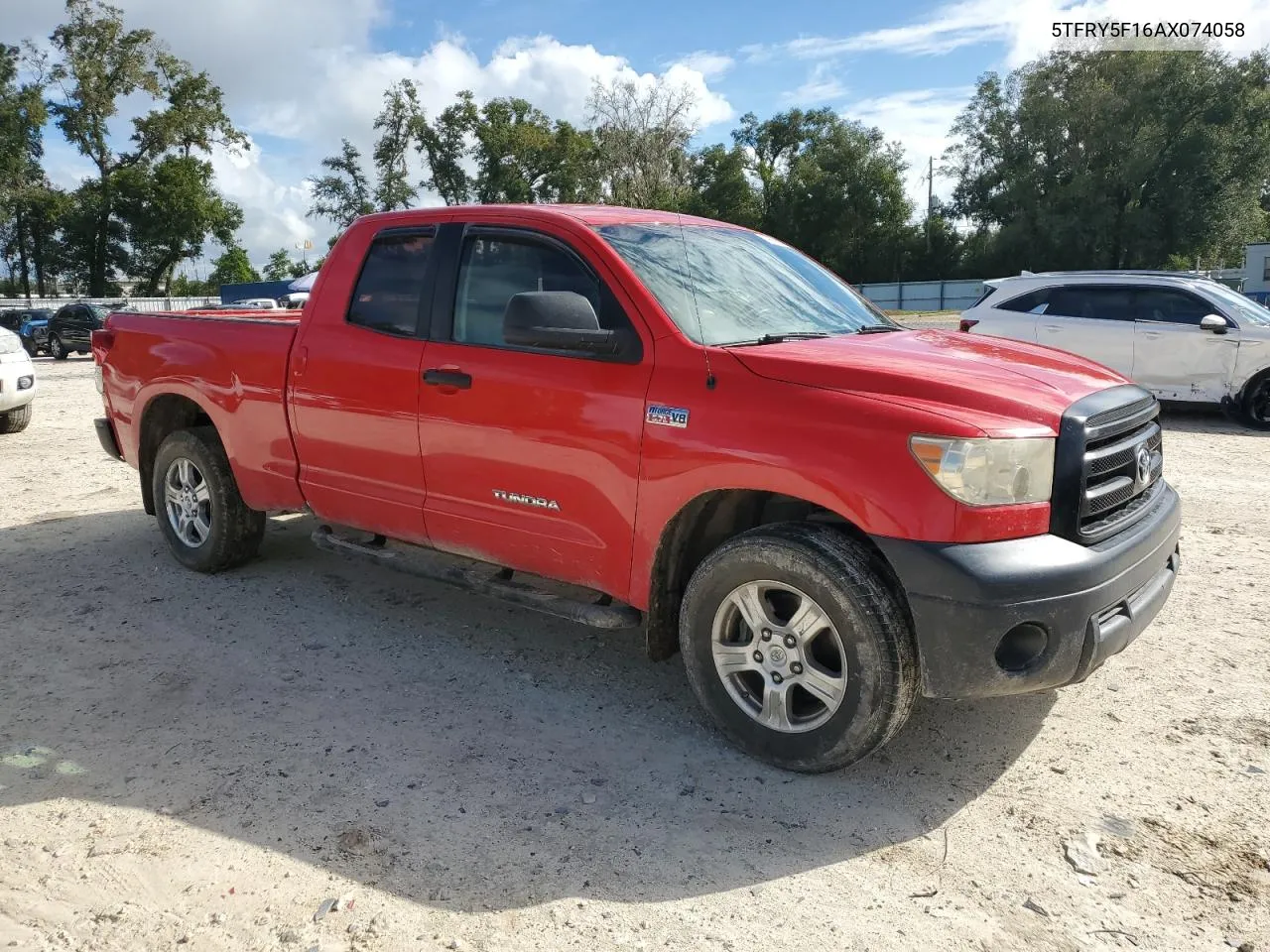 2010 Toyota Tundra Double Cab Sr5 VIN: 5TFRY5F16AX074058 Lot: 74656604