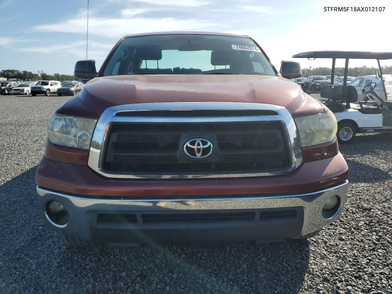 2010 Toyota Tundra Double Cab Sr5 VIN: 5TFRM5F18AX012107 Lot: 74882074