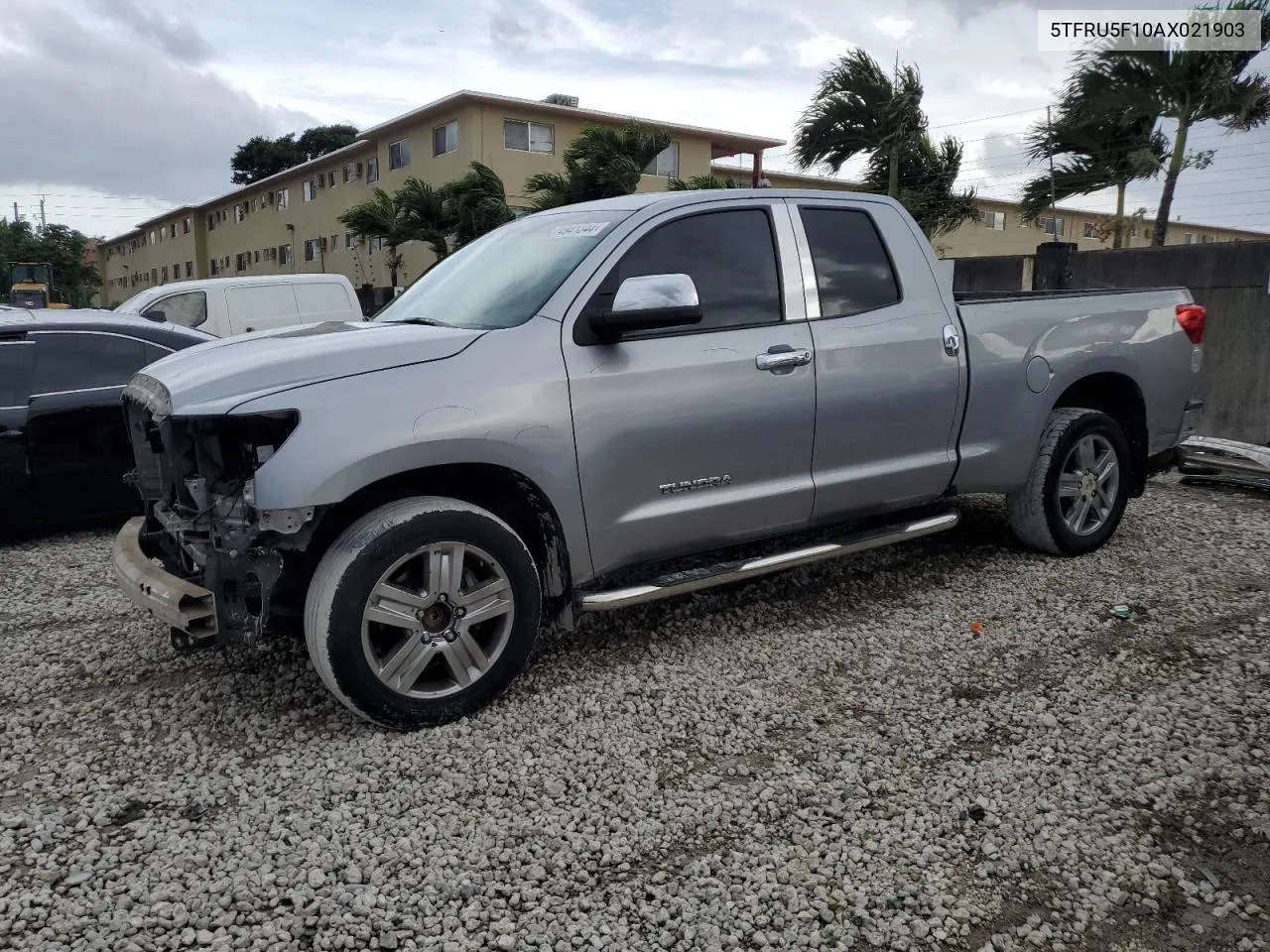 2010 Toyota Tundra Double Cab Sr5 VIN: 5TFRU5F10AX021903 Lot: 74941344