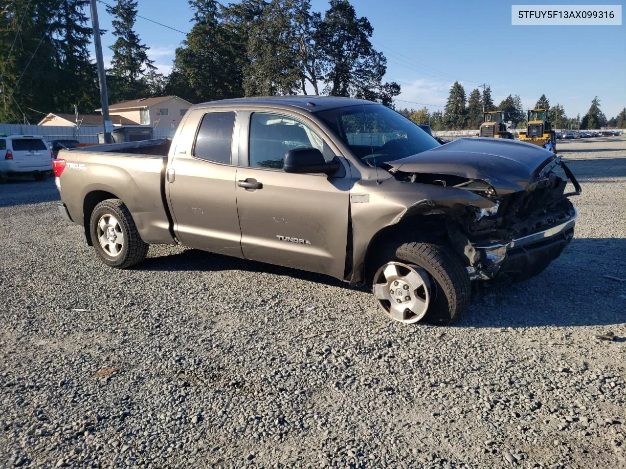 2010 Toyota Tundra Double Cab Sr5 VIN: 5TFUY5F13AX099316 Lot: 74973614