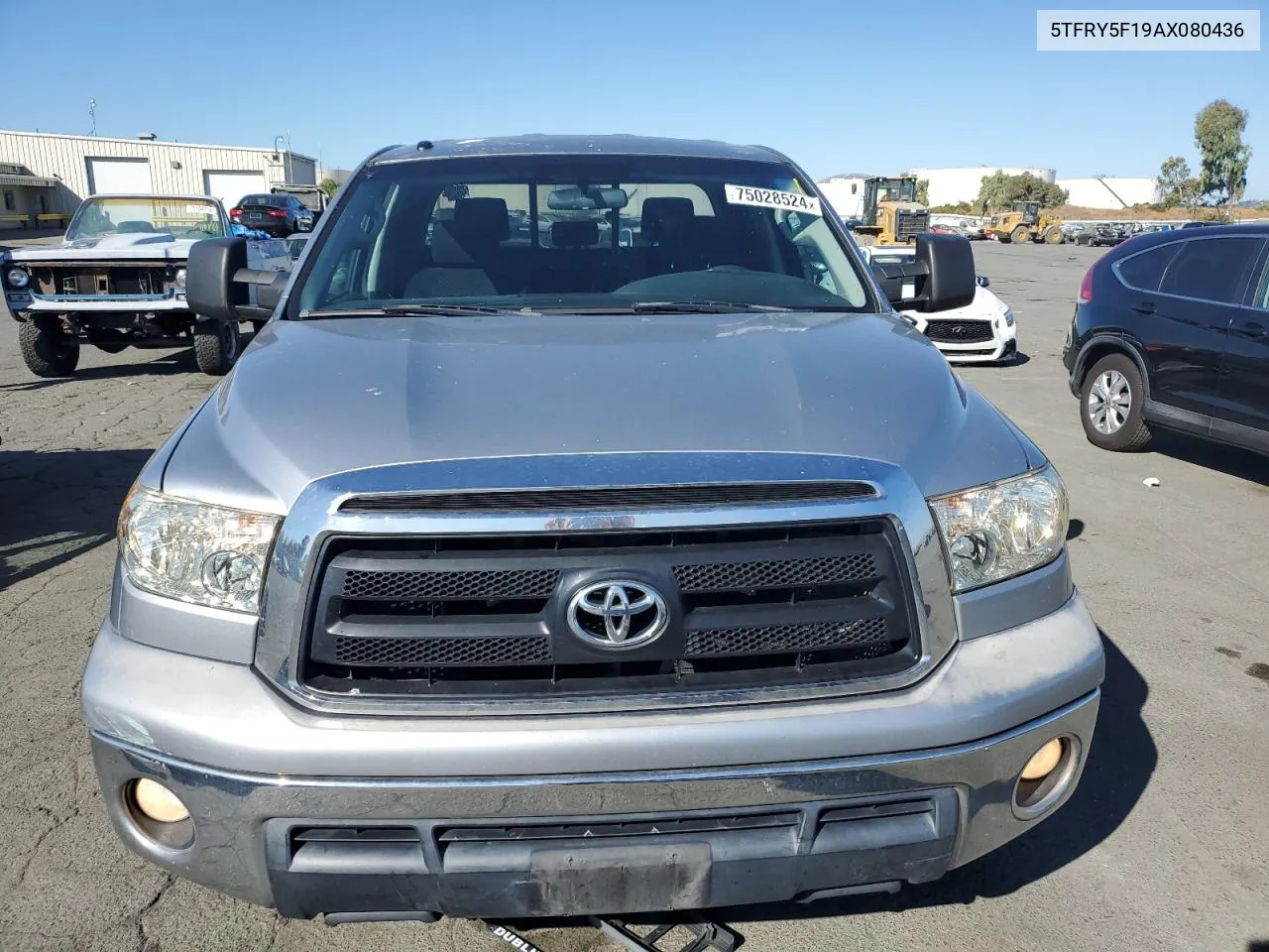 2010 Toyota Tundra Double Cab Sr5 VIN: 5TFRY5F19AX080436 Lot: 75028524