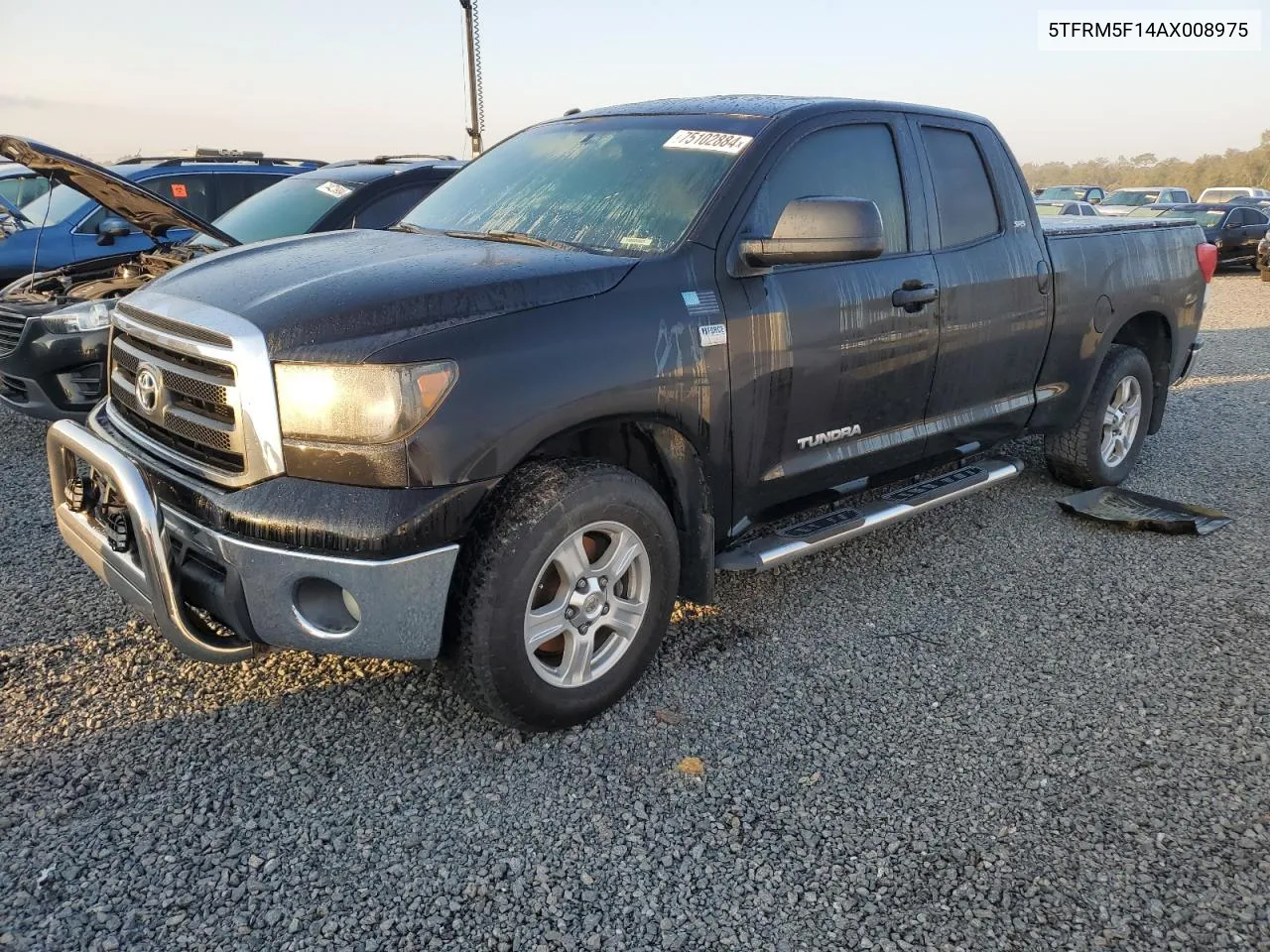 2010 Toyota Tundra Double Cab Sr5 VIN: 5TFRM5F14AX008975 Lot: 75102884