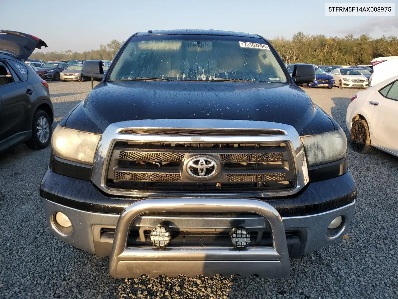 2010 Toyota Tundra Double Cab Sr5 VIN: 5TFRM5F14AX008975 Lot: 75102884