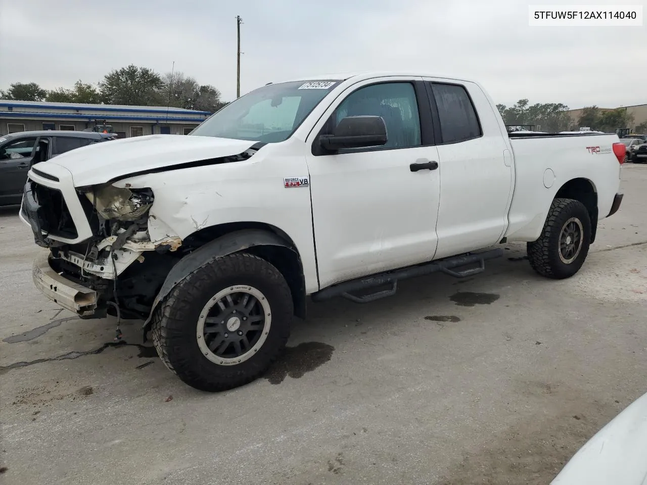 2010 Toyota Tundra Double Cab Sr5 VIN: 5TFUW5F12AX114040 Lot: 75125734