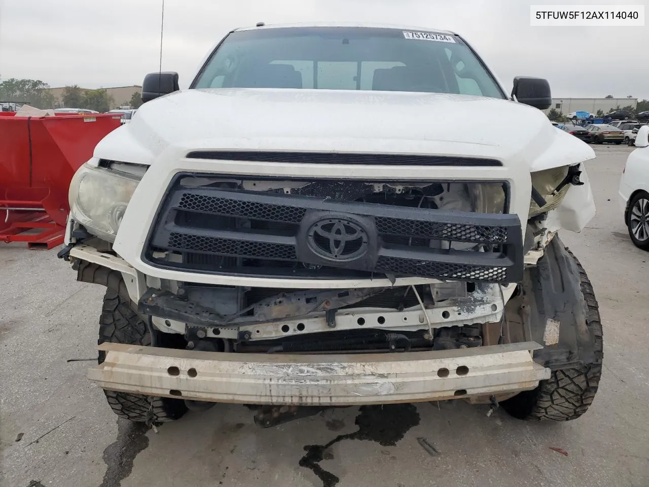 2010 Toyota Tundra Double Cab Sr5 VIN: 5TFUW5F12AX114040 Lot: 75125734