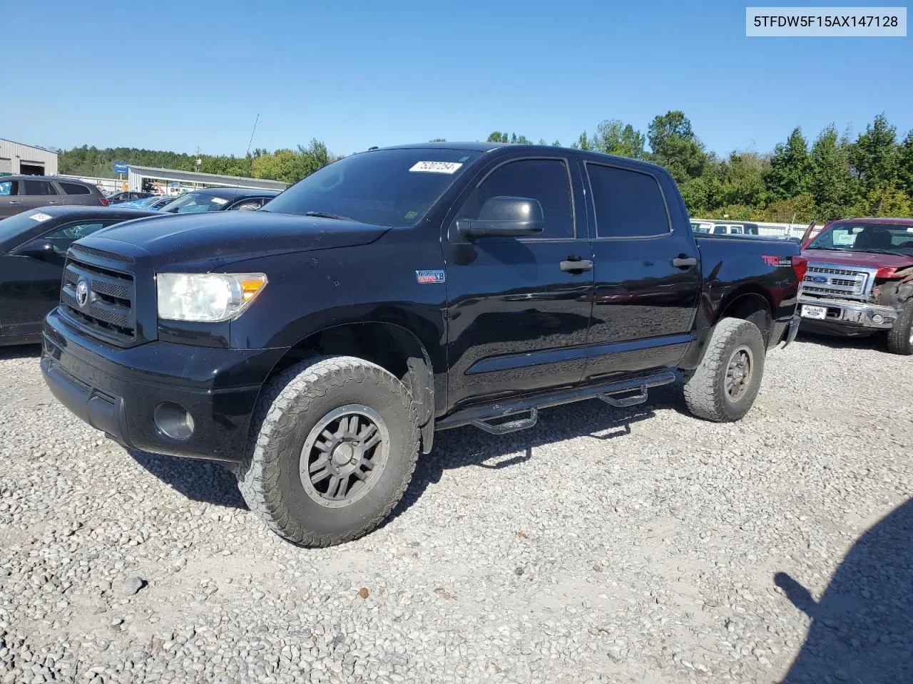 2010 Toyota Tundra Crewmax Sr5 VIN: 5TFDW5F15AX147128 Lot: 75207254