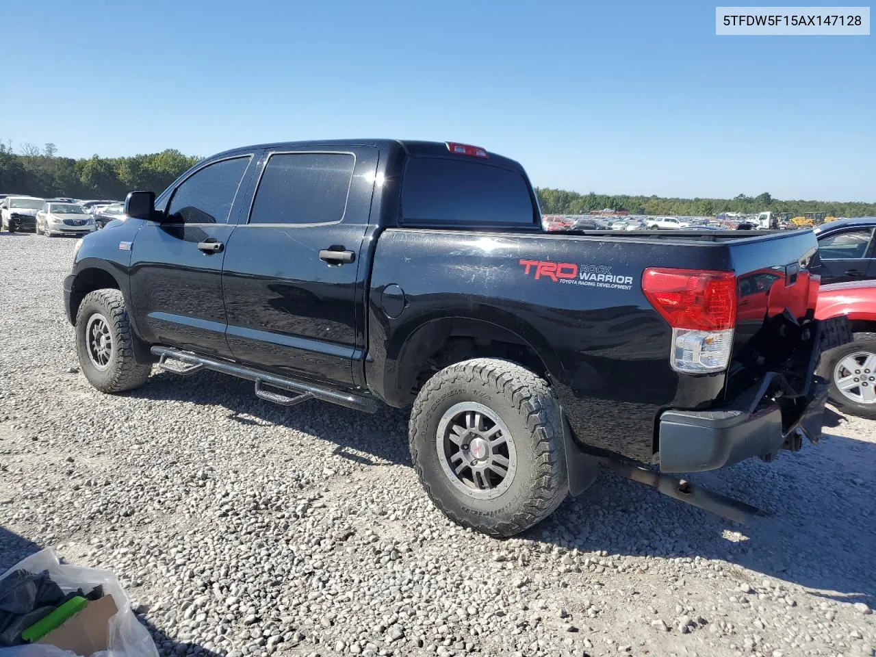 2010 Toyota Tundra Crewmax Sr5 VIN: 5TFDW5F15AX147128 Lot: 75207254